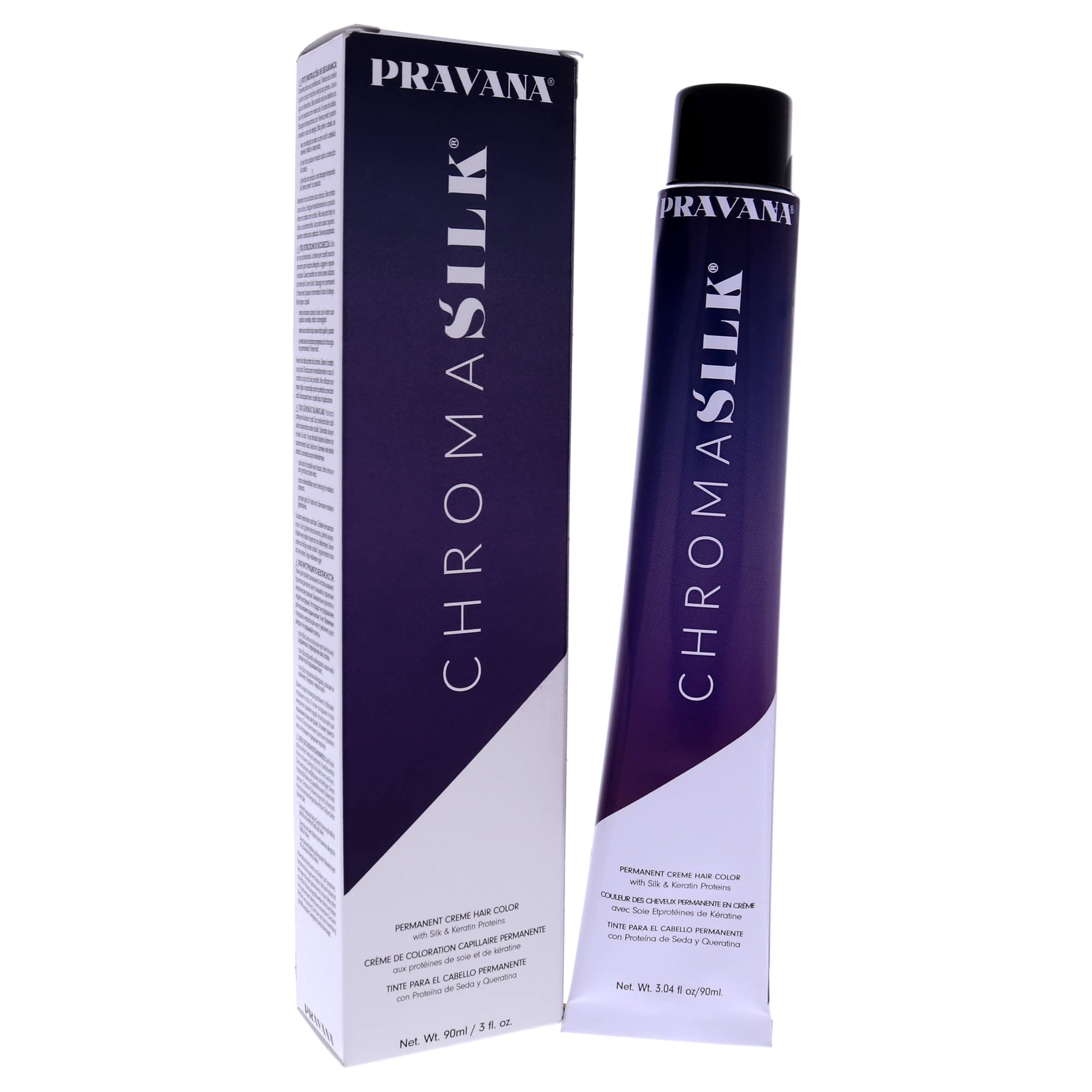 Foto 3 | Color De Cabello Pravana Chromasilk Creme 7.7 Rubio Violeta Claro - Venta Internacional.