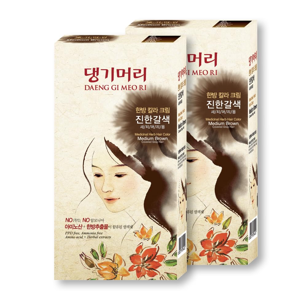 Foto 1 | Tinte De Pelo Daeng Gi Meo Ri Marrón Medio (paquete De 2) - Venta Internacional.
