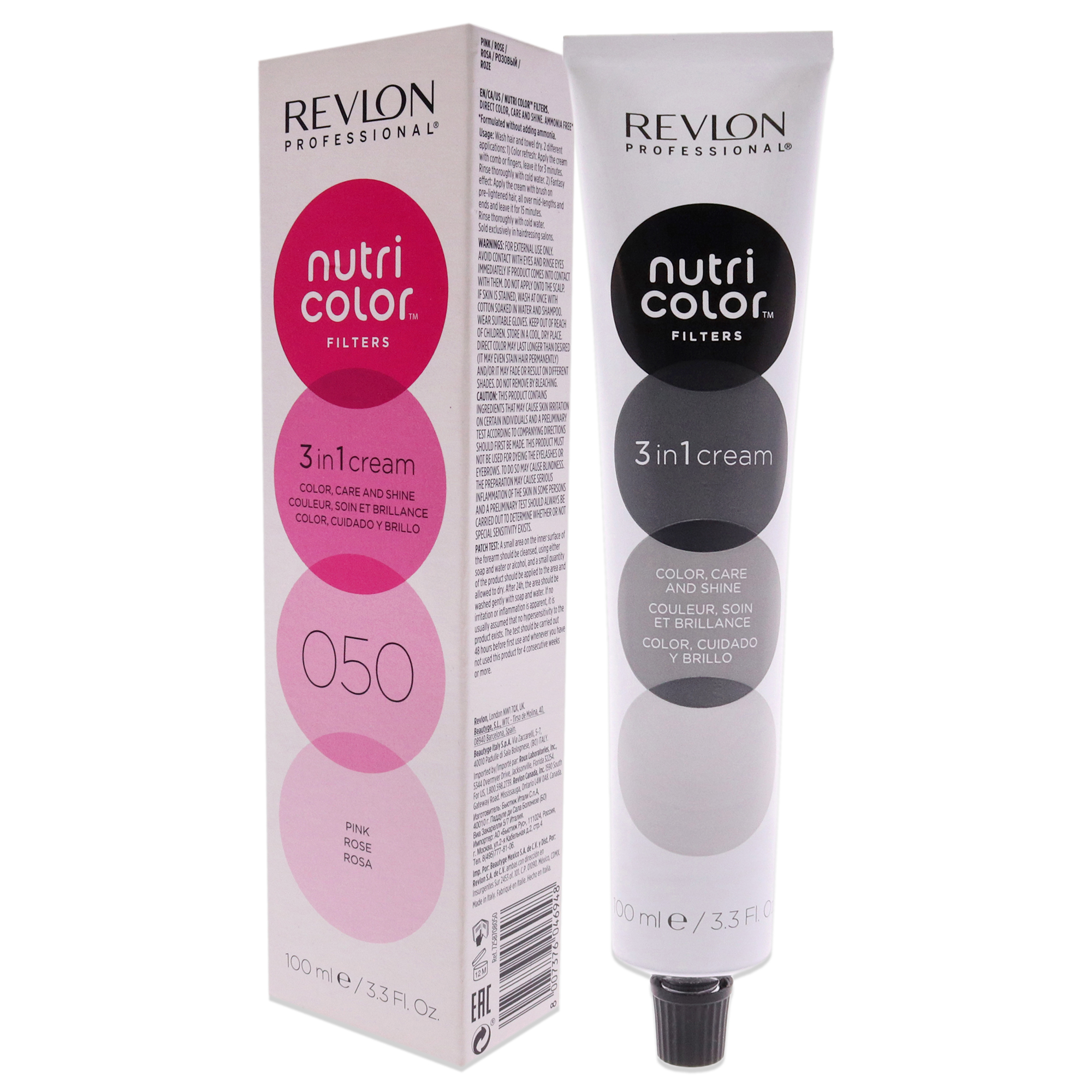 Foto 5 pulgar | Tinte De Pelo Revlon Nutri Color Cream 050 Pink 100 Ml Unisex - Venta Internacional.