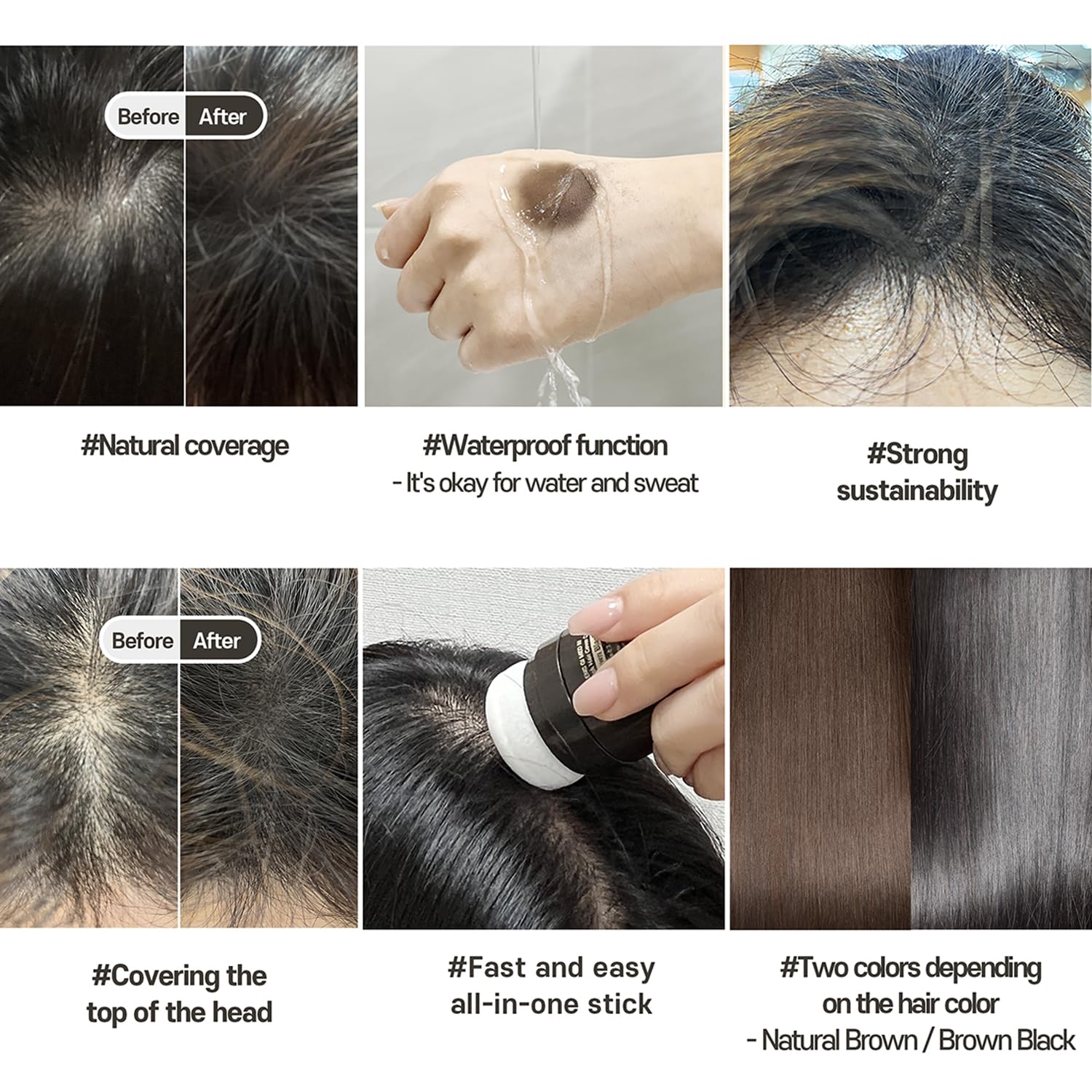 Foto 6 | Cojín Para El Pelo Daeng Gi Meo Ri Ki Gold Quick Natural Brown - Venta Internacional.