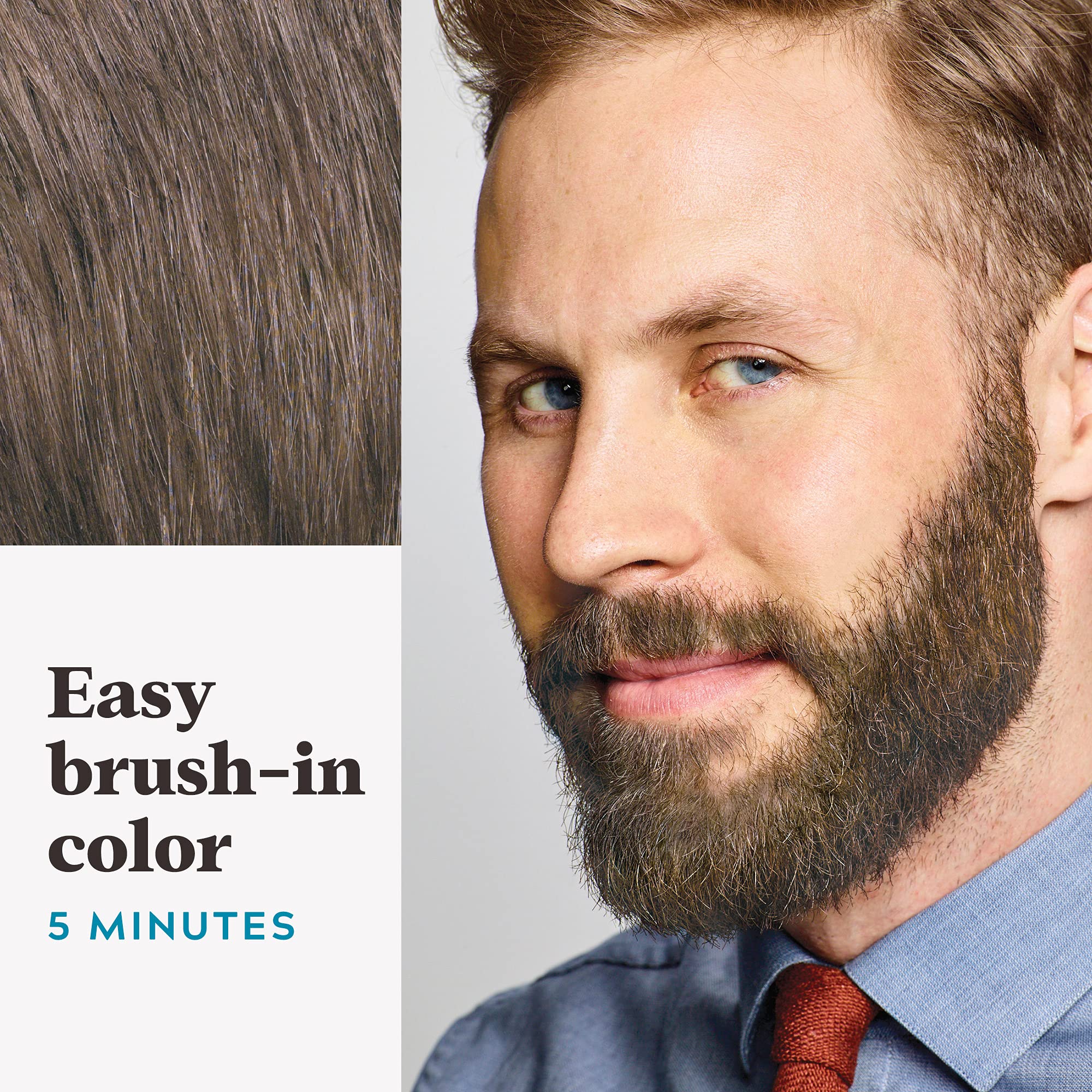 Foto 5 pulgar | Tinte Para Barba Solo Para Hombre, Bigote Y Barba, Marrón Claro Y Medio - Venta Internacional.