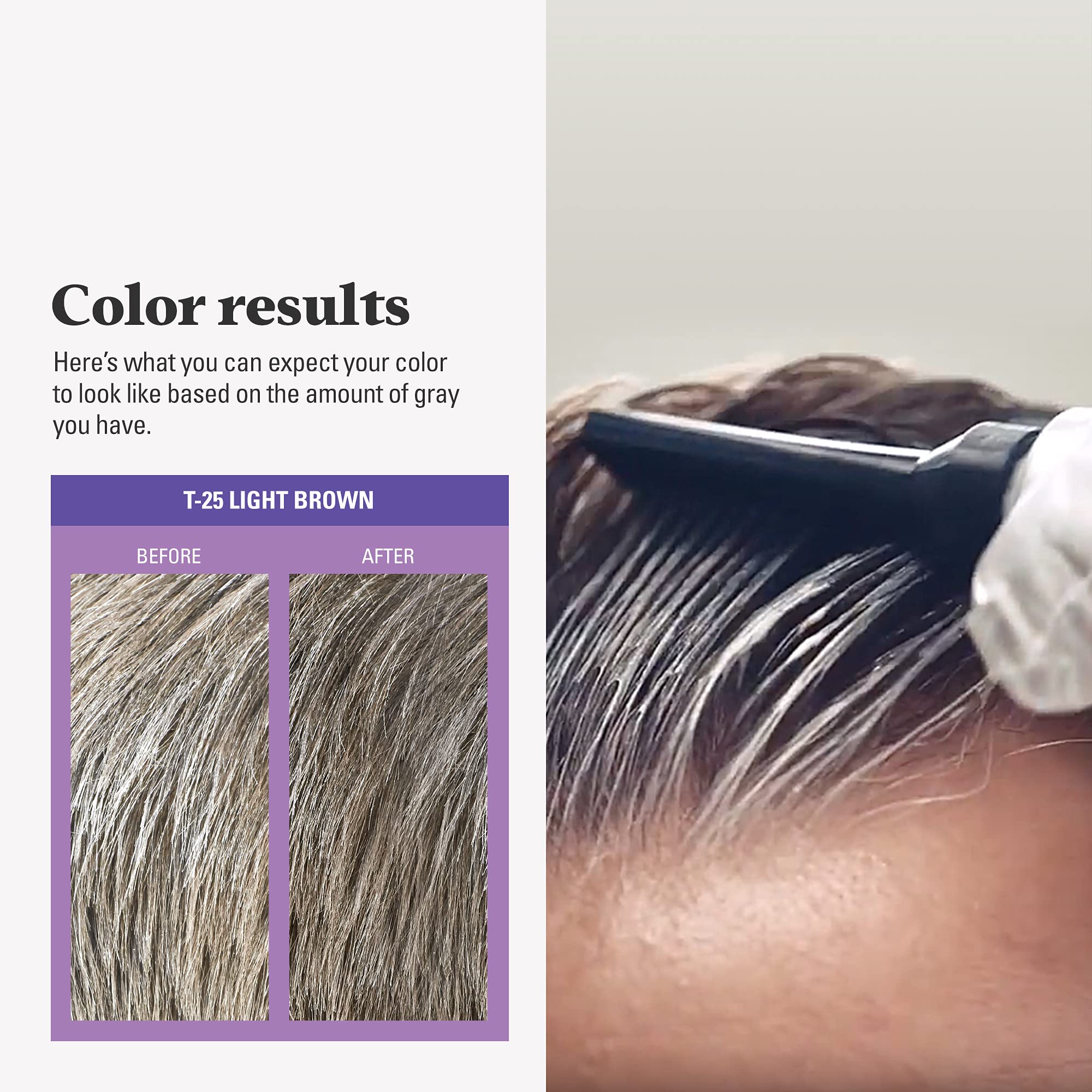 Foto 7 pulgar | Kit De Coloración De Cabello Solo Para Hombres Touch Of Grey Light Brown T-25 - Venta Internacional.