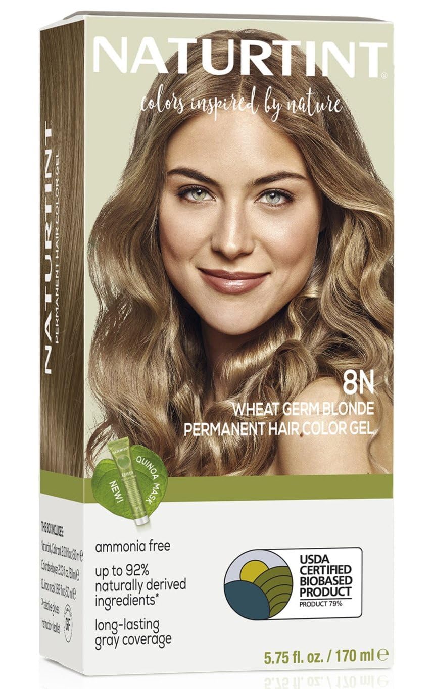 Color De Cabello Naturtint 8n Rubio Con Germen De Trigo, Paquete 1, Sin Amoniaco - Venta Internacional.