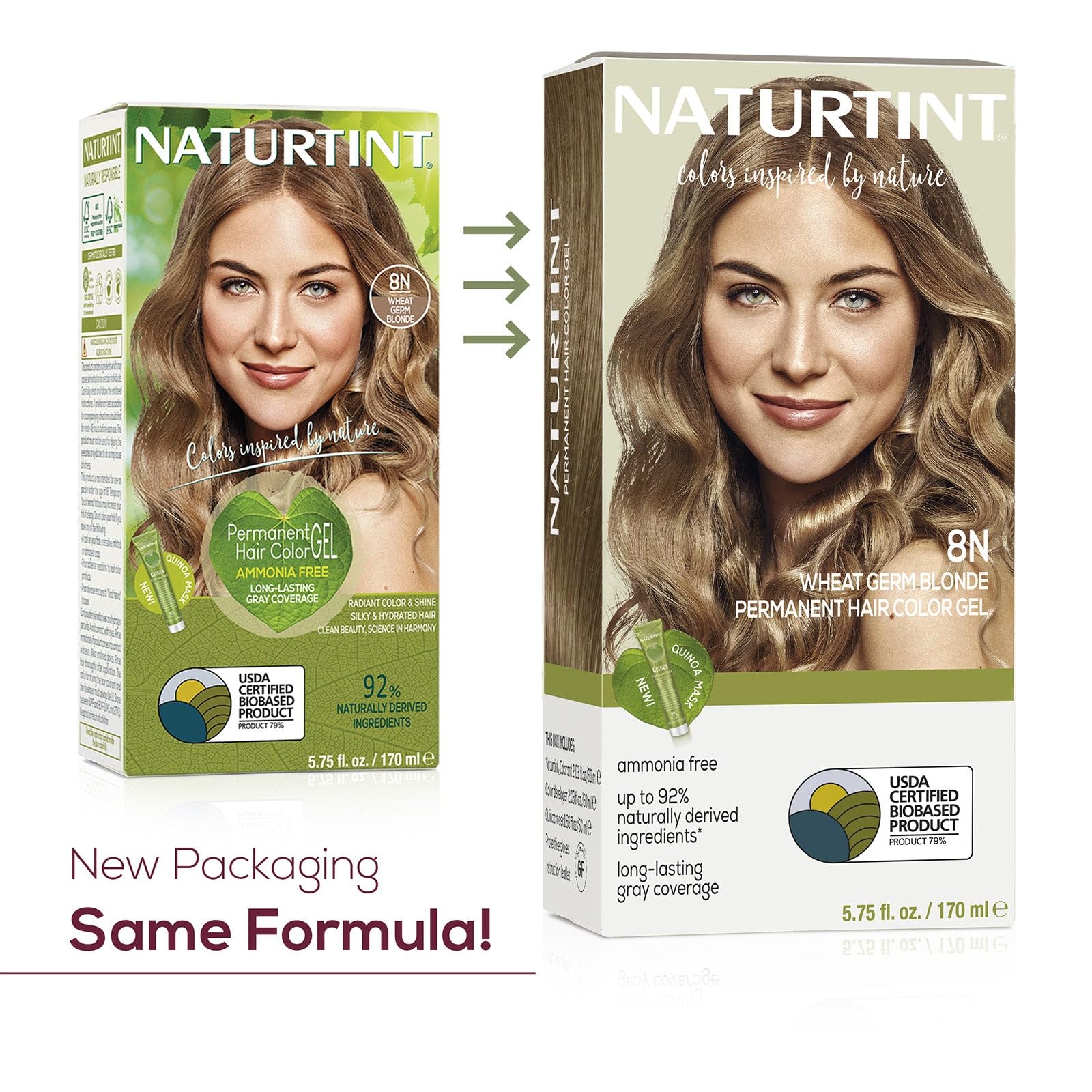 Foto 3 pulgar | Color De Cabello Naturtint 8n Rubio Con Germen De Trigo, Paquete 1, Sin Amoniaco - Venta Internacional.