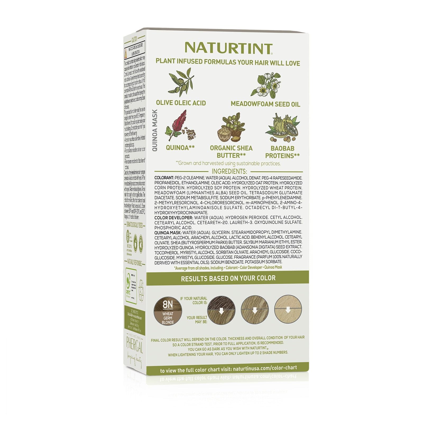 Foto 6 pulgar | Color De Cabello Naturtint 8n Rubio Con Germen De Trigo, Paquete 1, Sin Amoniaco - Venta Internacional.