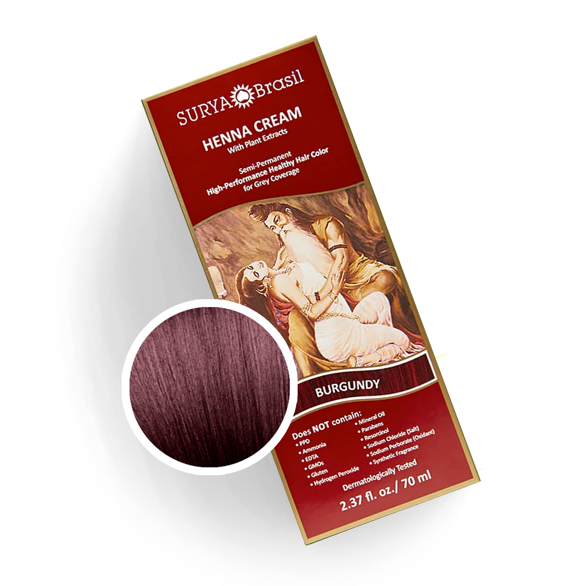 Foto 2 pulgar | Crema De Henna Surya Brasil Borgoña 70 Ml - Venta Internacional.