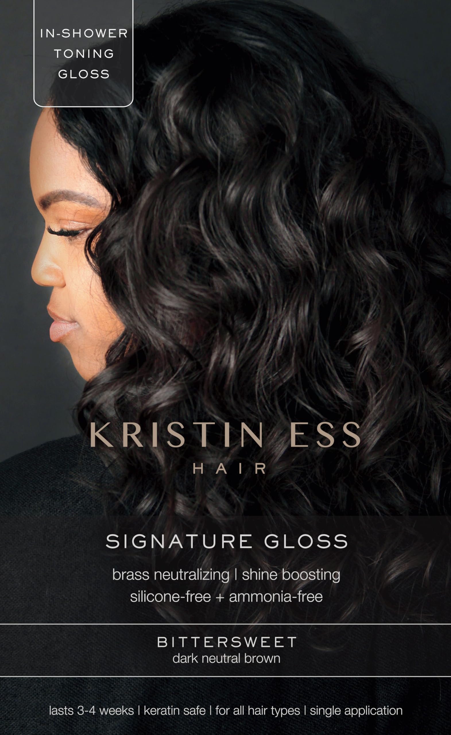 Tratamiento De Tinte Brillante Para Cabello Kristin Ess Bittersweet Brown - Venta Internacional.