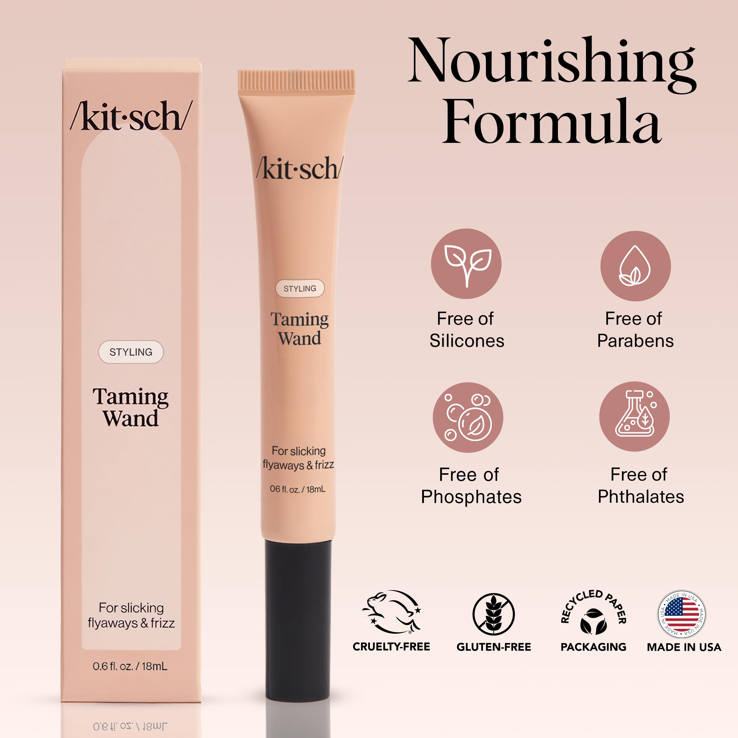 Foto 6 pulgar | Barra De Acabado De Cabello Kitsch Fly Away Tamer  18 Ml - Venta Internacional.