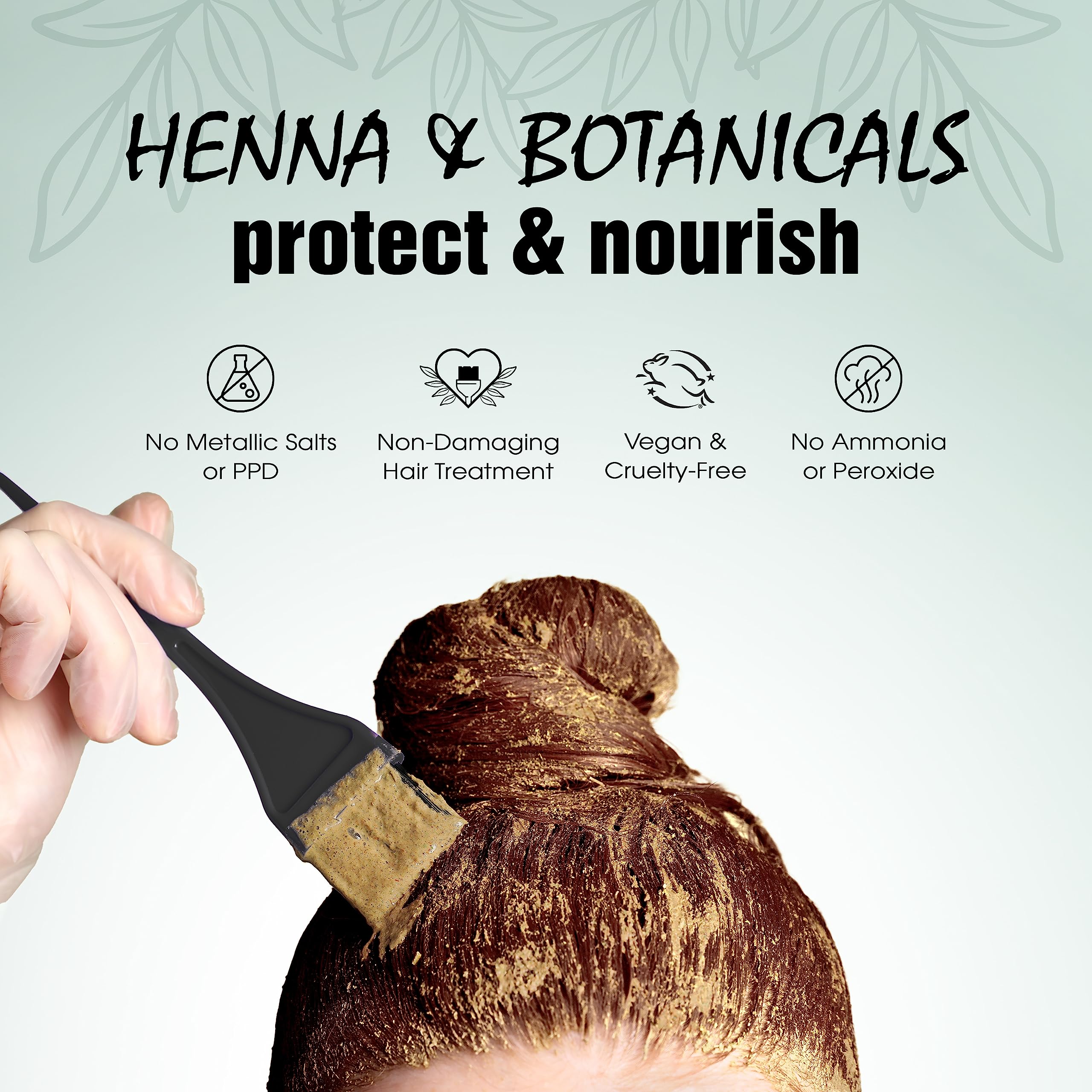Foto 4 pulgar | Tinte Para El Cabello Light Mountain Henna Color Chestnut 200 Ml - Venta Internacional.