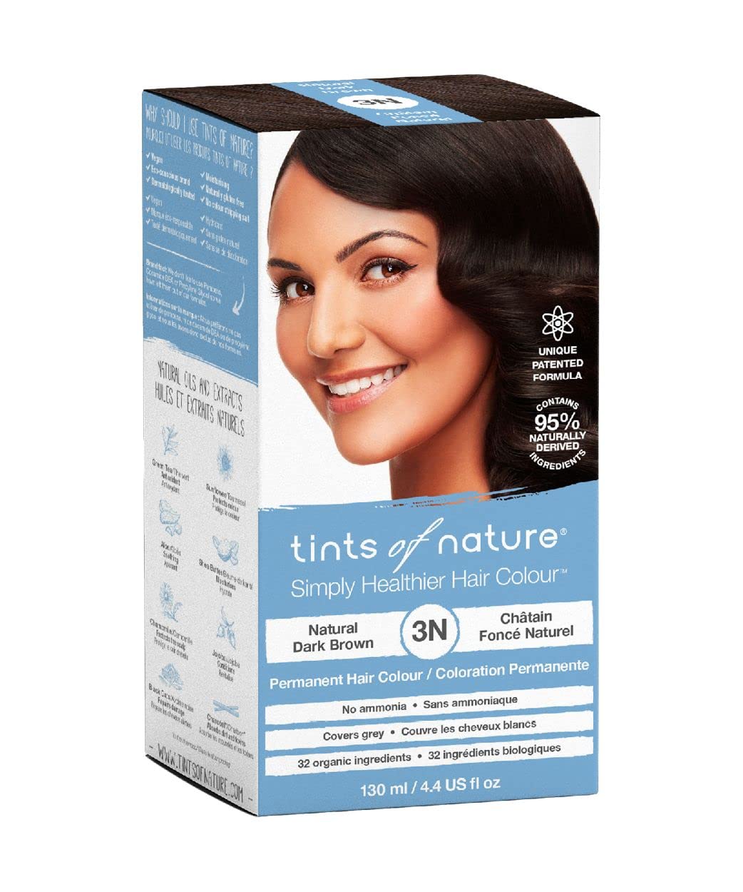 Foto 3 pulgar | Tinte Para El Cabello Tints Of Nature Natural Dark Brown 3n 130 Ml - Venta Internacional.