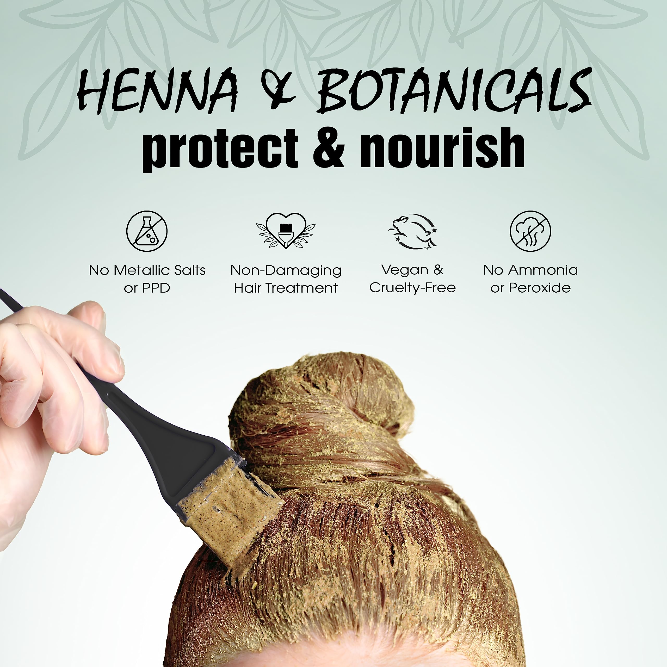 Foto 6 pulgar | Tinte Para El Cabello Light Mountain Henna Color The Grey Black 200 Ml - Venta Internacional.