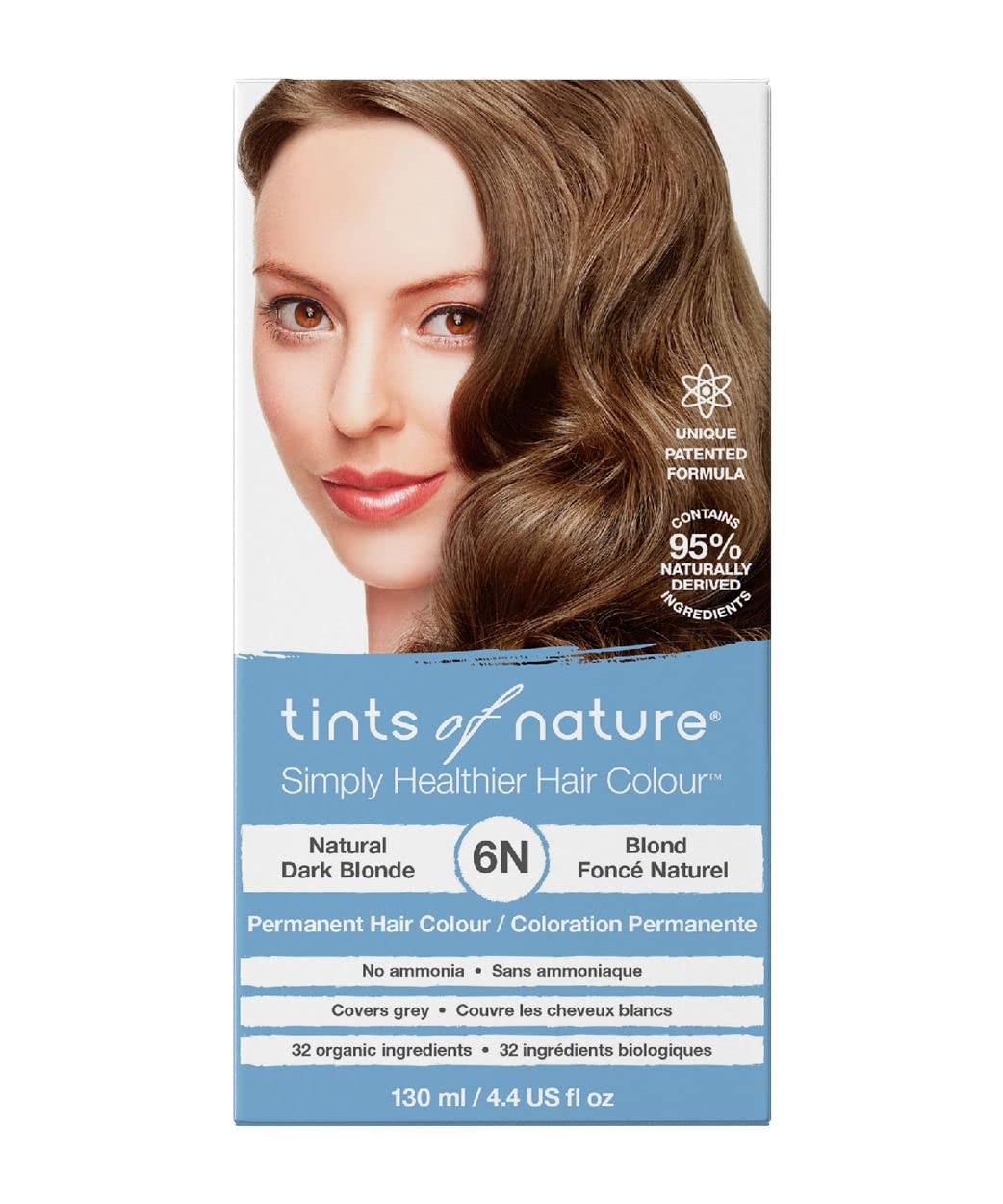 Tinte Para El Cabello Tints Of Nature Natural Dark Blonde 6n 130ml - Venta Internacional.