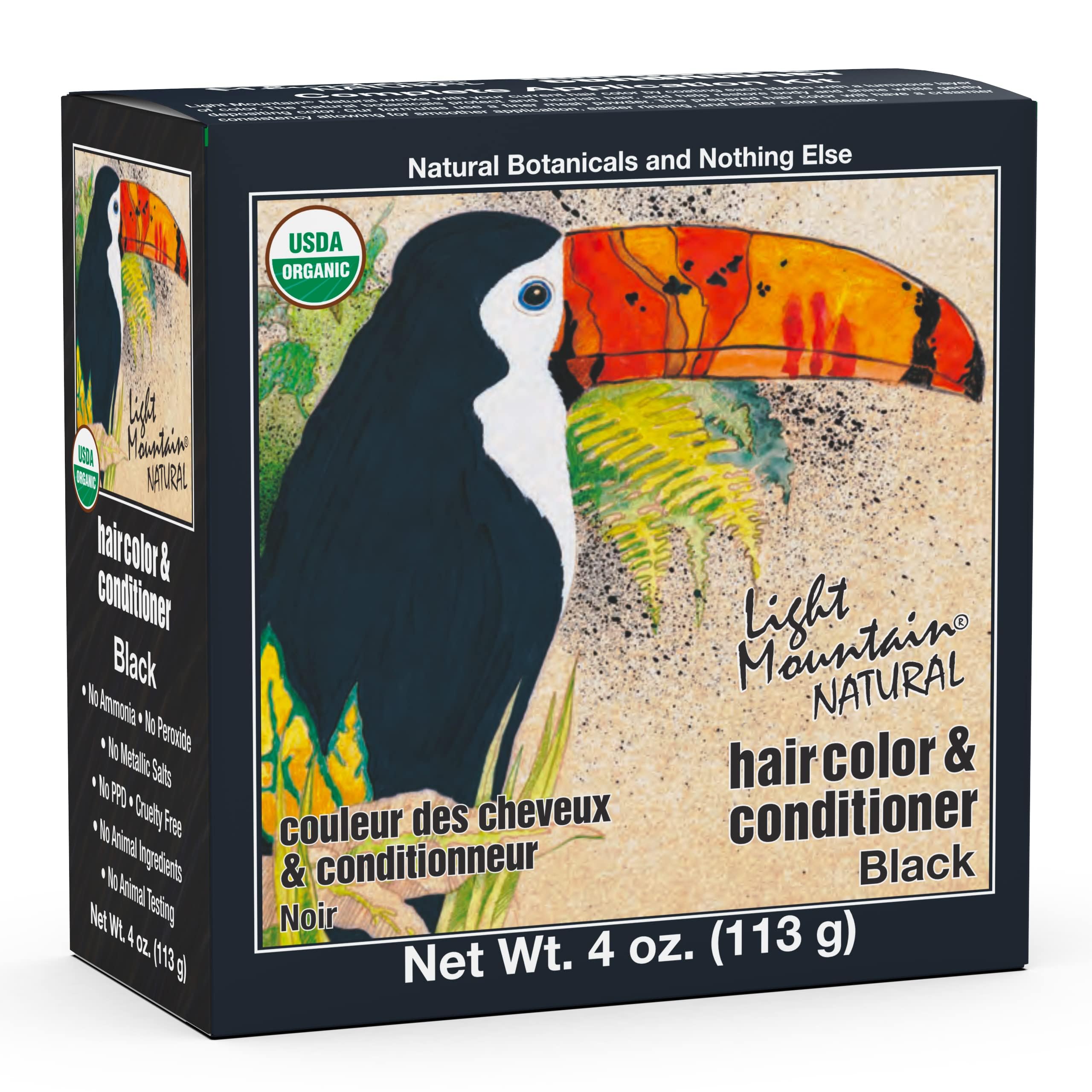 Tinte Y Acondicionador Para Cabello Light Mountain Henna Black 120 Ml - Venta Internacional.