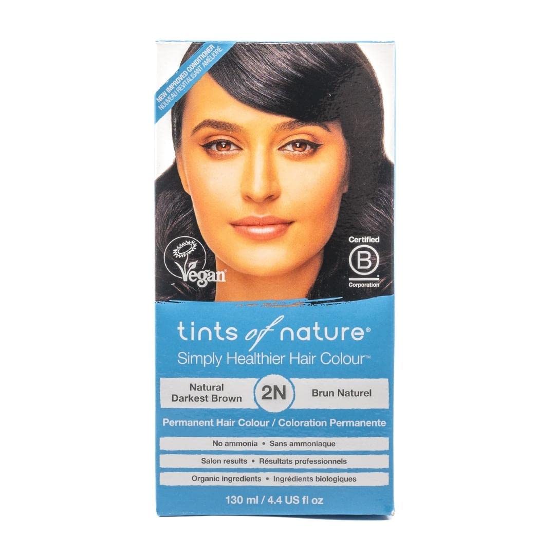 Tinte Para El Cabello Tints Of Nature Natural Darkest Brown 130ml 2n - Venta Internacional.
