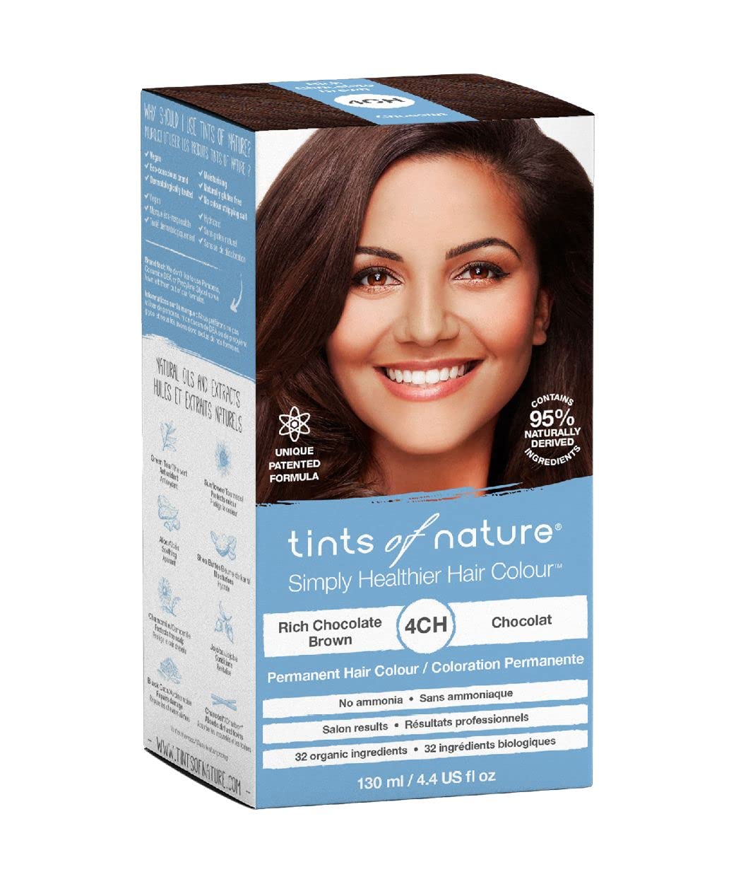 Foto 3 pulgar | Tinte Para Cabello Tints Of Nature 4CH Rich Chocolate Brown - Venta Internacional