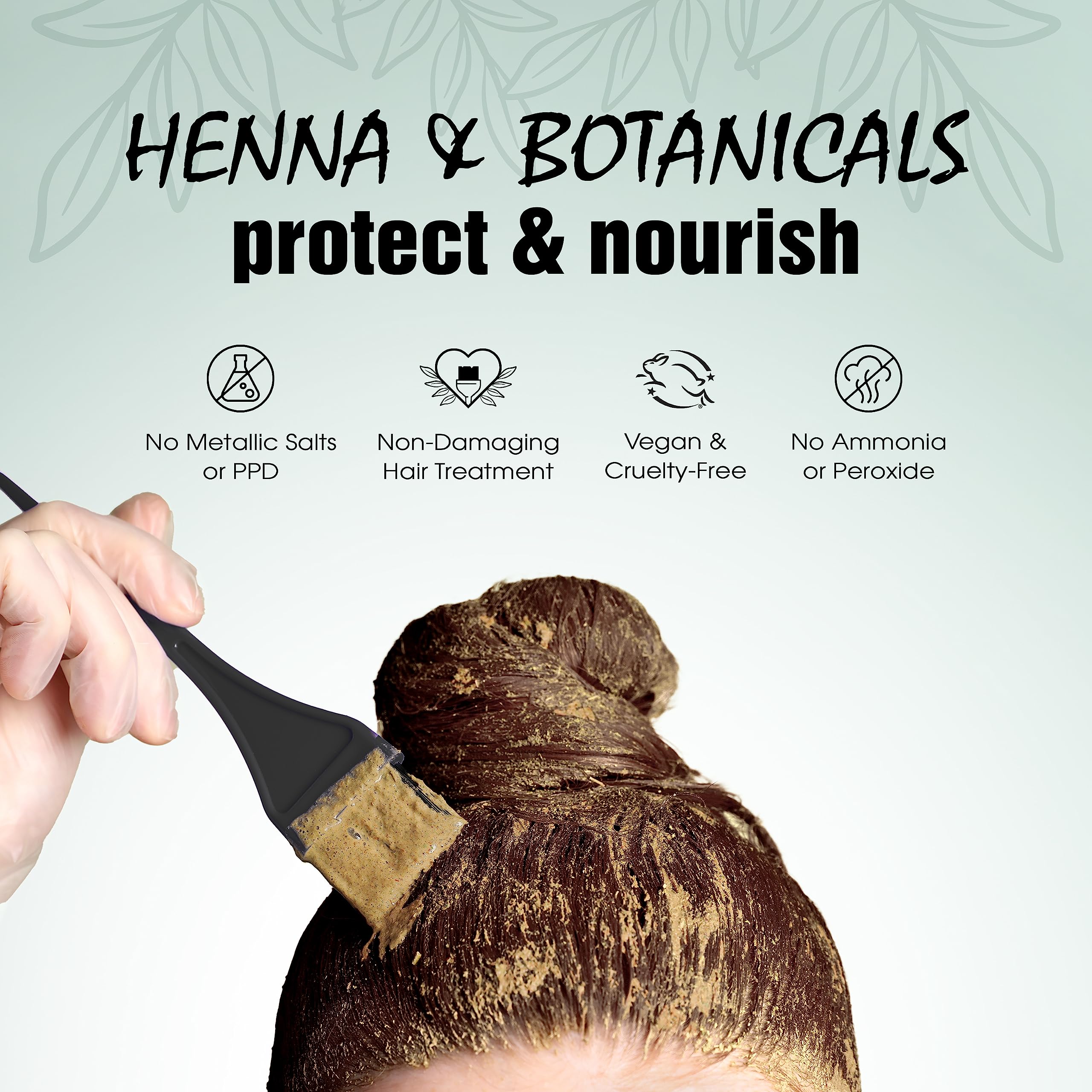 Foto 5 pulgar | Tinte Para El Cabello Light Mountain Henna Color The Grey Dark Brown 200 Ml - Venta Internacional.