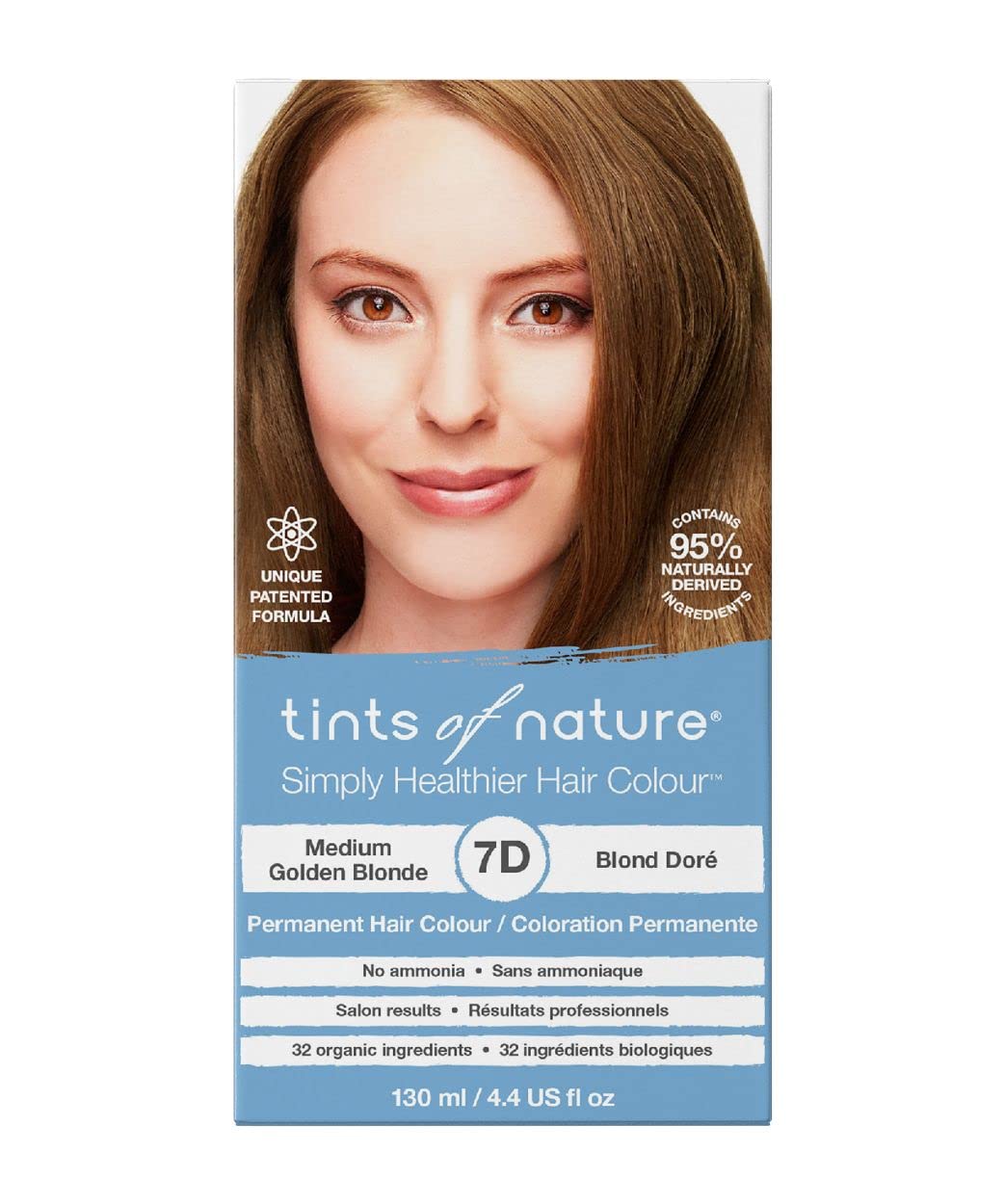 Foto 1 | Tinte Para El Cabello Tints Of Nature 7d Medium Golden Rubio 130 Ml - Venta Internacional.