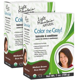 Foto 1 | Tinte Para El Cabello Light Mountain Henna Color The Grey Medium Brown 200 Ml - Venta Internacional.