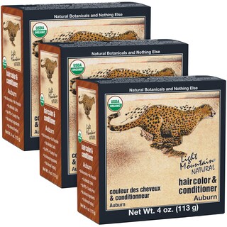 Foto 1 | Tinte Para El Cabello Light Mountain Henna Auburn 120 Ml (paquete De 3) - Venta Internacional.