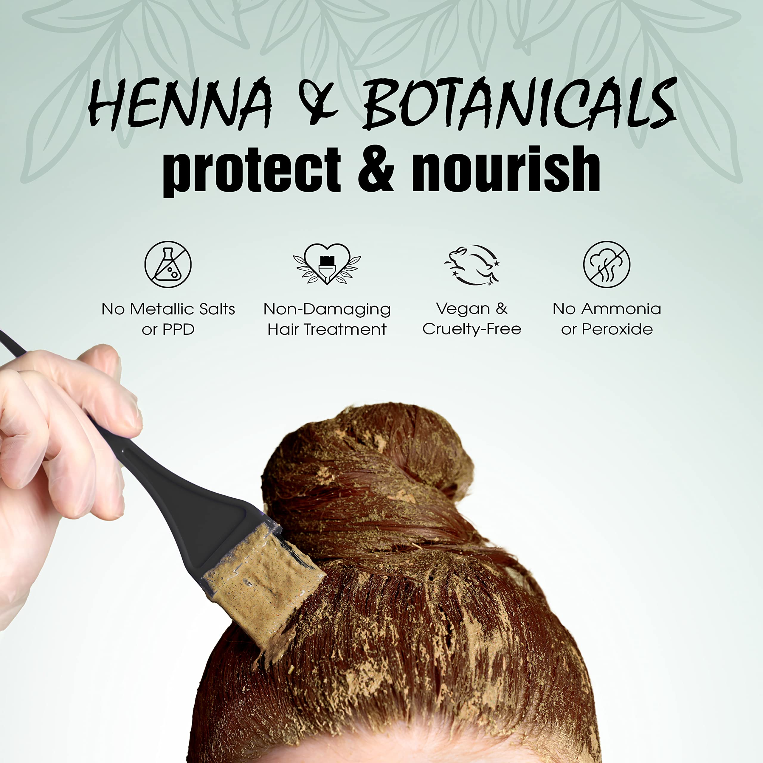 Foto 7 pulgar | Tinte Para El Cabello Light Mountain Henna Marrón Medio 120 Ml - Venta Internacional.