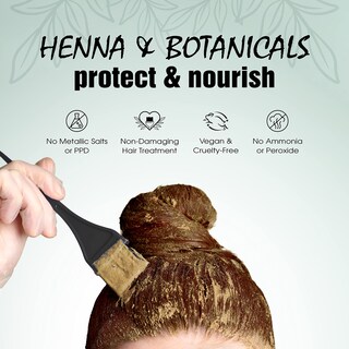 Foto 6 | Tinte Para El Cabello Light Mountain Henna Marrón Medio 120 Ml - Venta Internacional.