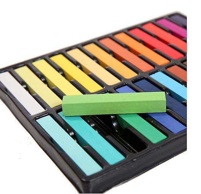 Foto 2 pulgar | Tiza Para El Cabello Huoguo  Crayones Fluorescentes Desechables De 24 Colores - Venta Internacional.