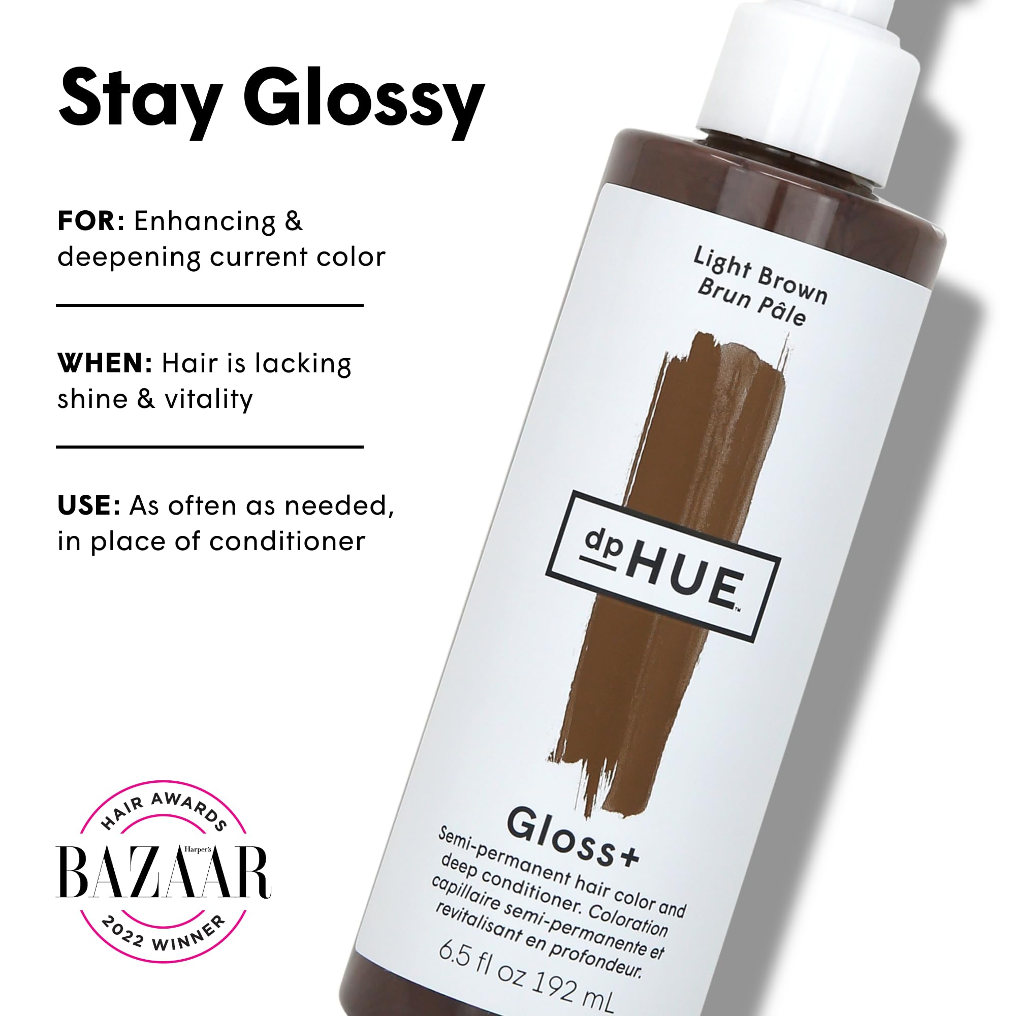 Foto 3 pulgar | Tinte Y Acondicionador Para Cabello Dphue Gloss+ Marrón Claro 190 Ml - Venta Internacional.