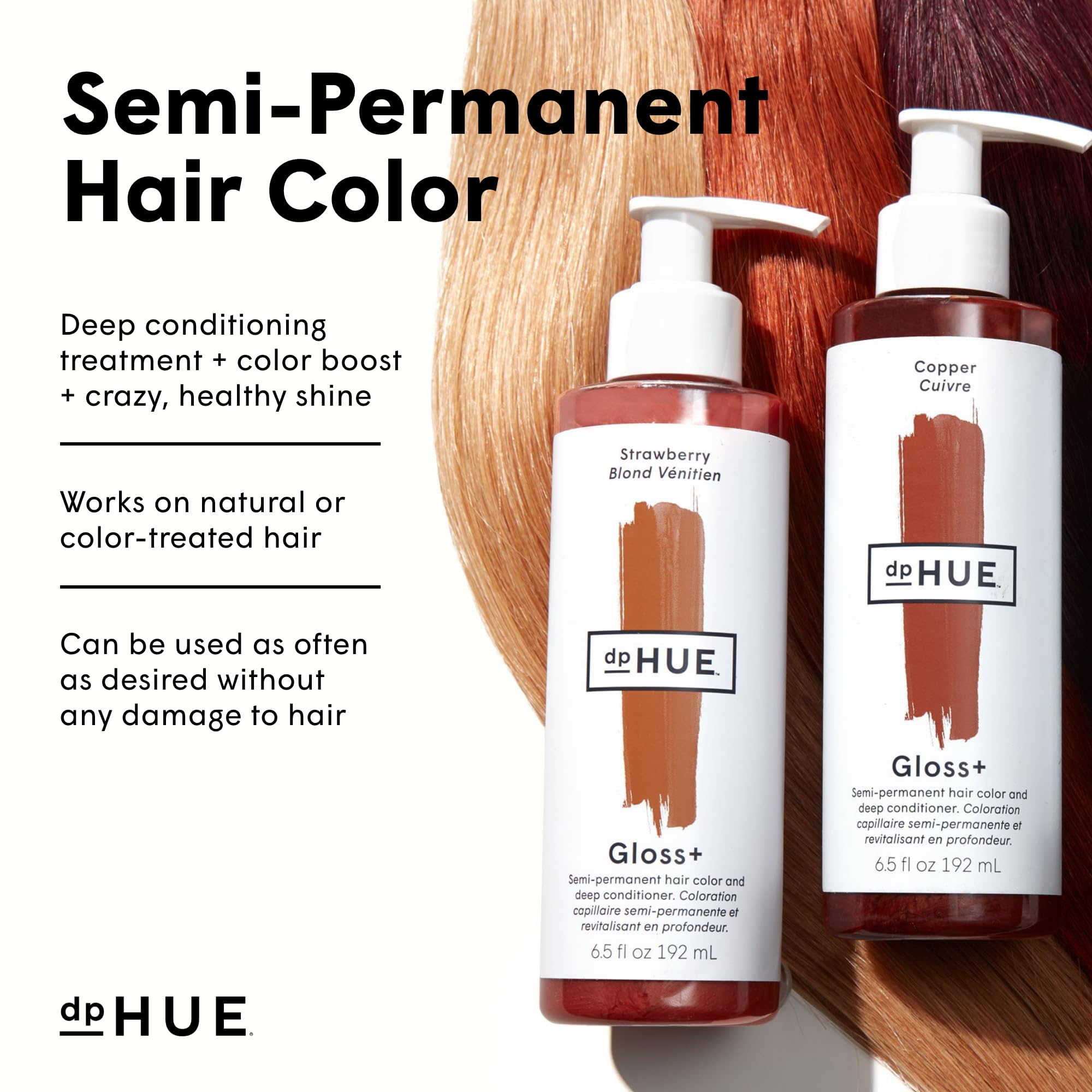 Foto 4 | Tinte Y Acondicionador Para El Cabello Dphue Gloss+ Fresa 192 Ml - Venta Internacional.