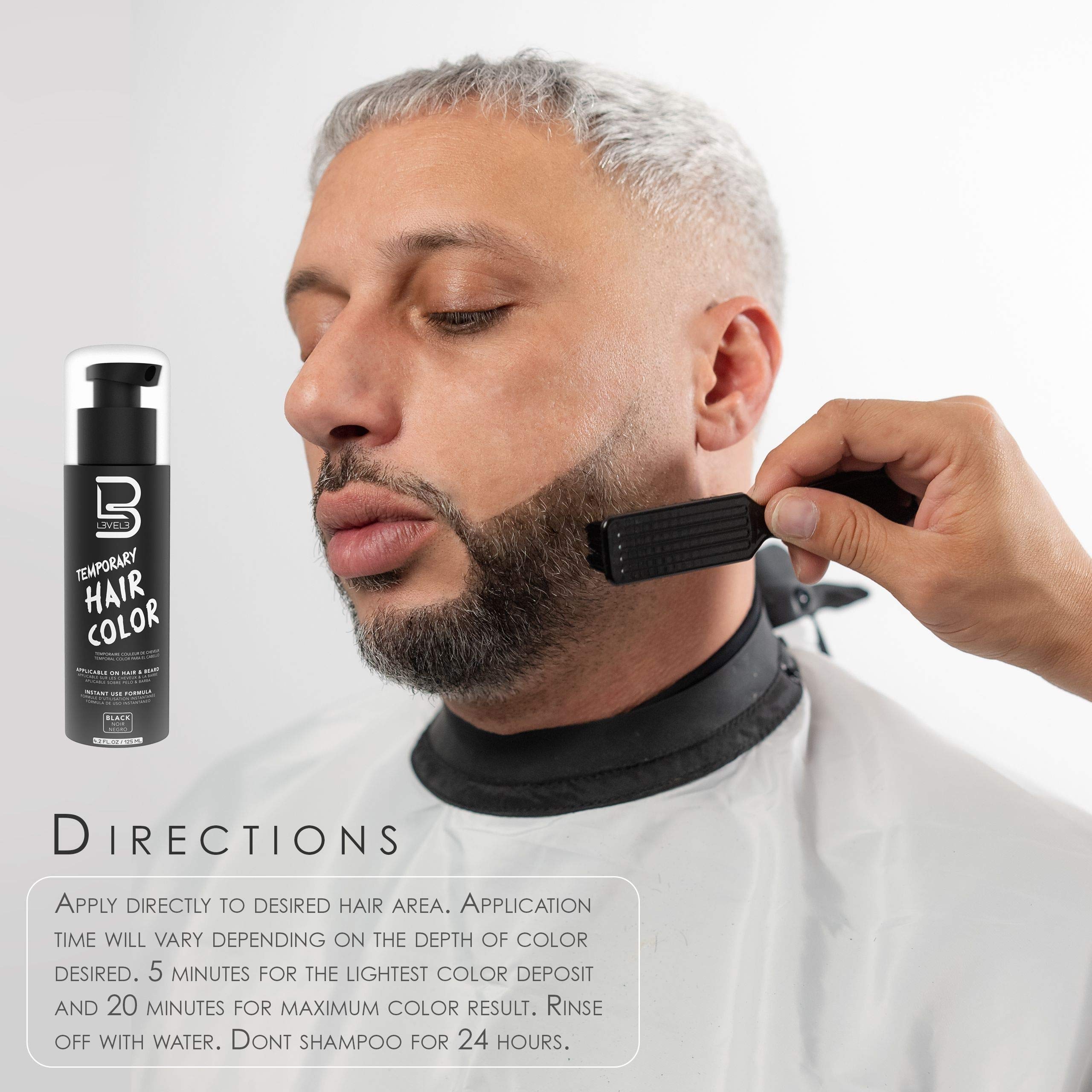 Foto 3 pulgar | Color De Barba Temporal L3 Para Barba Negra  125 Ml - Venta Internacional.