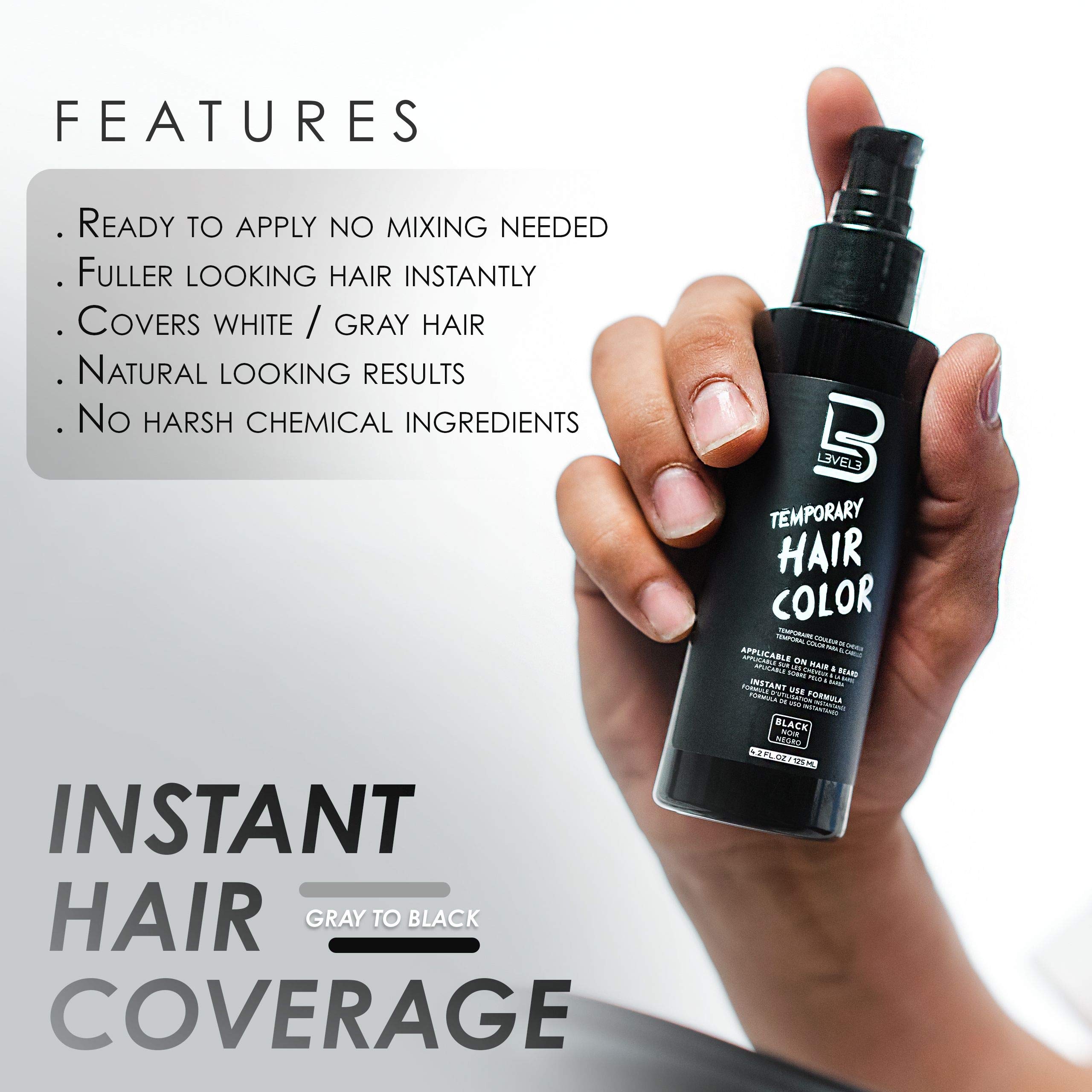 Foto 5 pulgar | Color De Barba Temporal L3 Para Barba Negra  125 Ml - Venta Internacional.