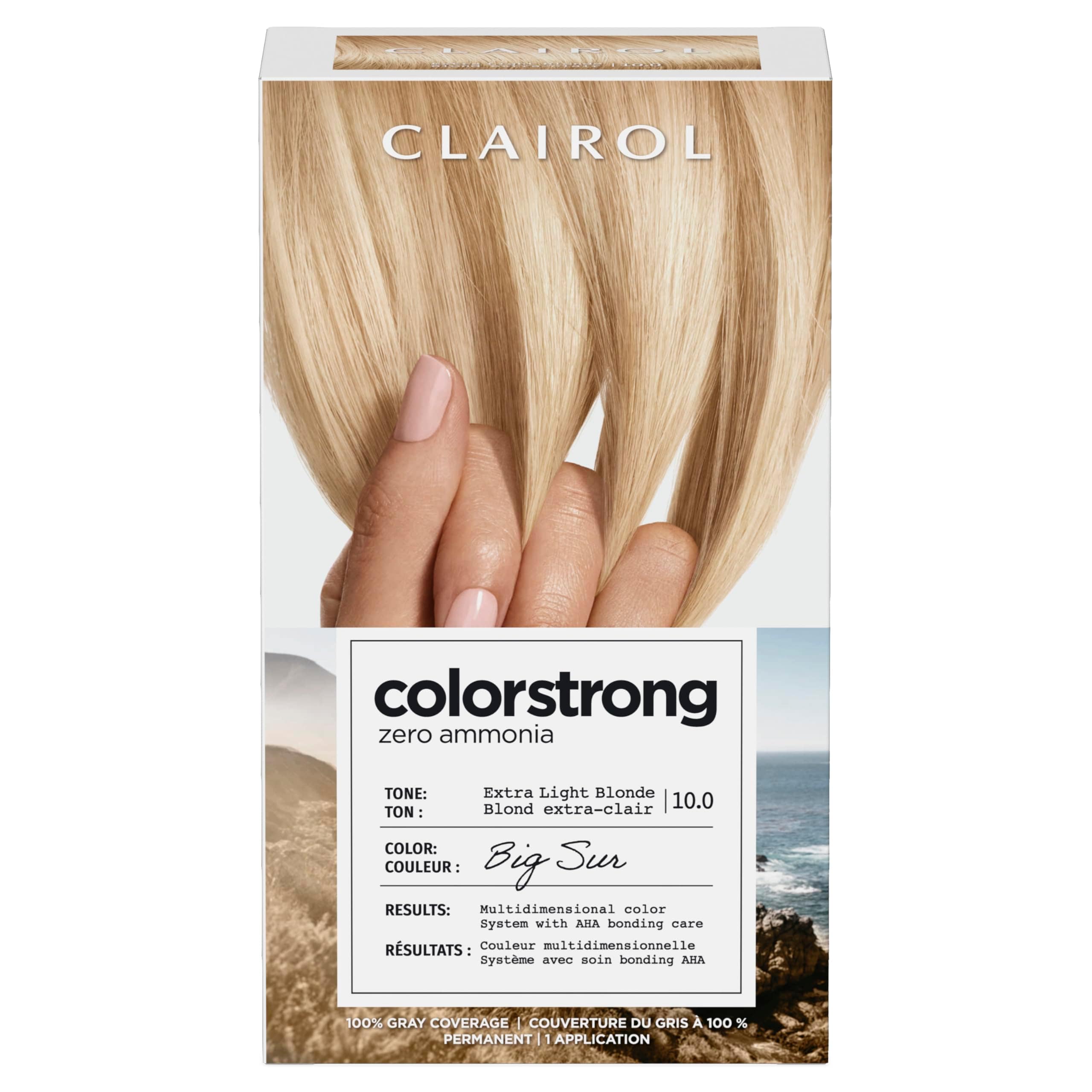 Tinte Para El Cabello Clairol Colorstrong Permanent Zero Ammonia 10.0 Blonde - Venta Internacional. $592