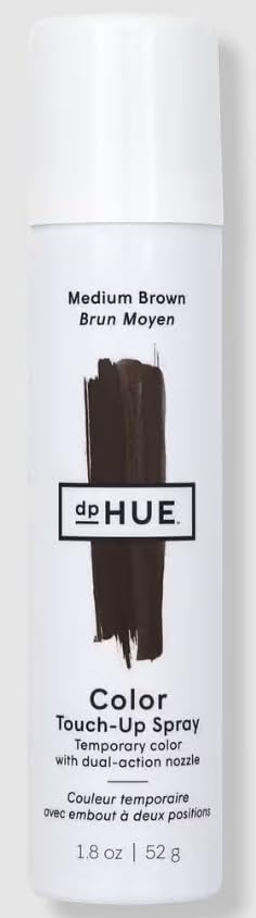 Spray De Retoque De Color Dphue Marrón Medio  53 Ml  Vegano - Venta Internacional.