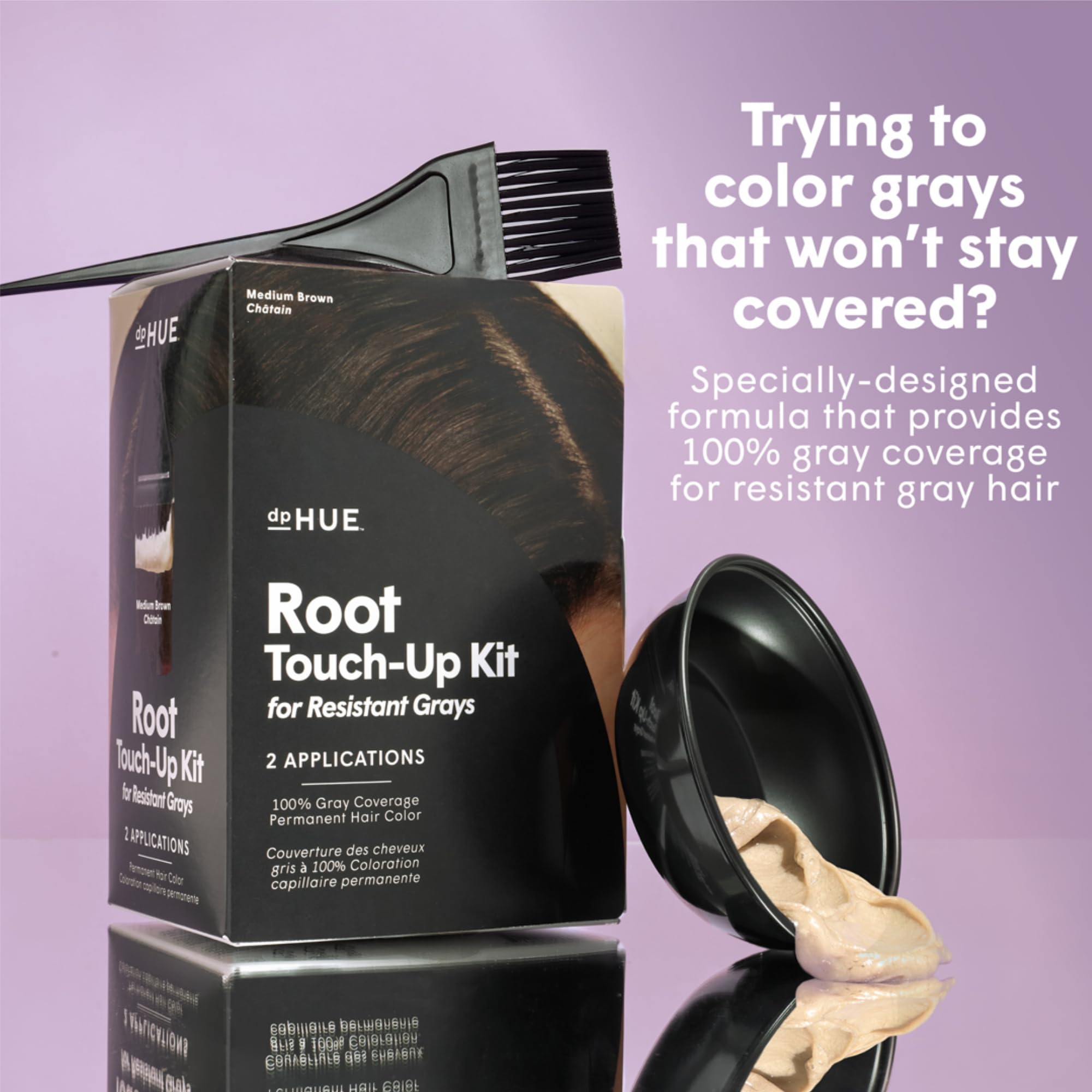 Foto 3 pulgar | Kit De Retoque Root Dphue  Marrón Oscuro  Resistente A Los Grises  Vegano - Venta Internacional.