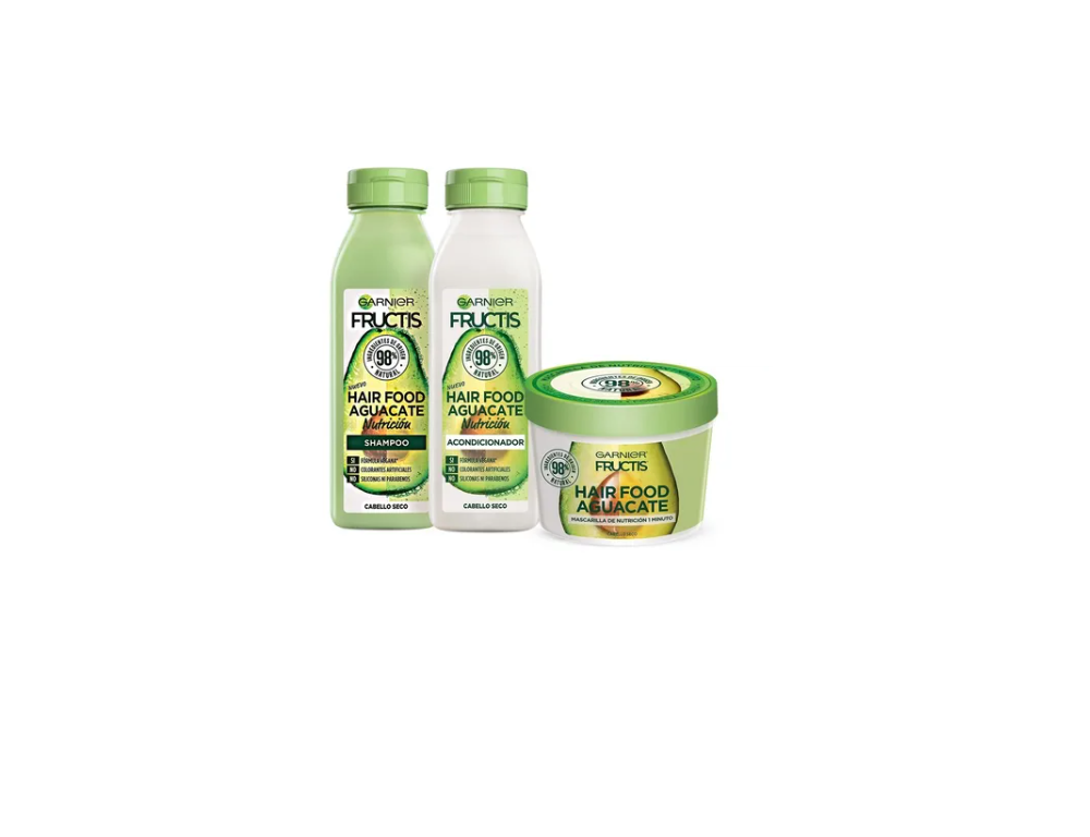 Foto 2 pulgar | Kit Garnier Fructis Hair Food Aguacate de Rutina Completa