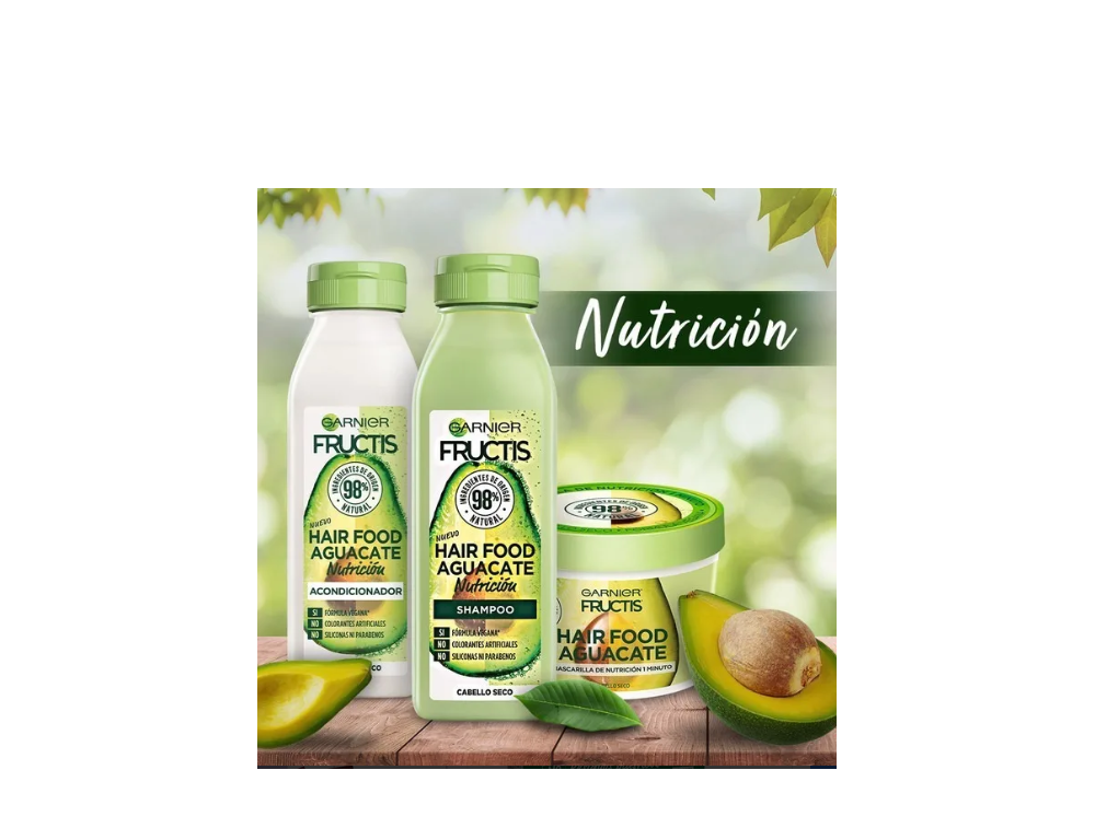 Foto 3 pulgar | Kit Garnier Fructis Hair Food Aguacate de Rutina Completa