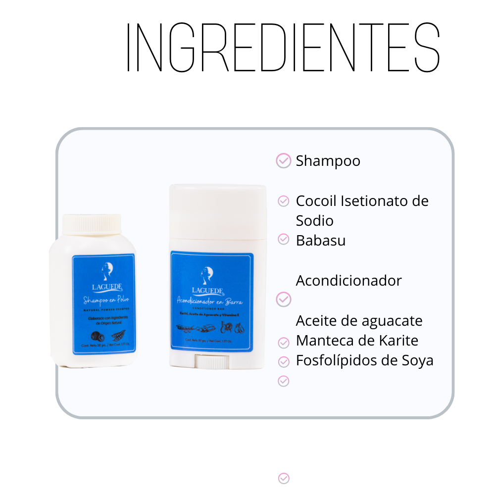 Foto 4 pulgar | Shampoo y Acondicionador Natural Laguede