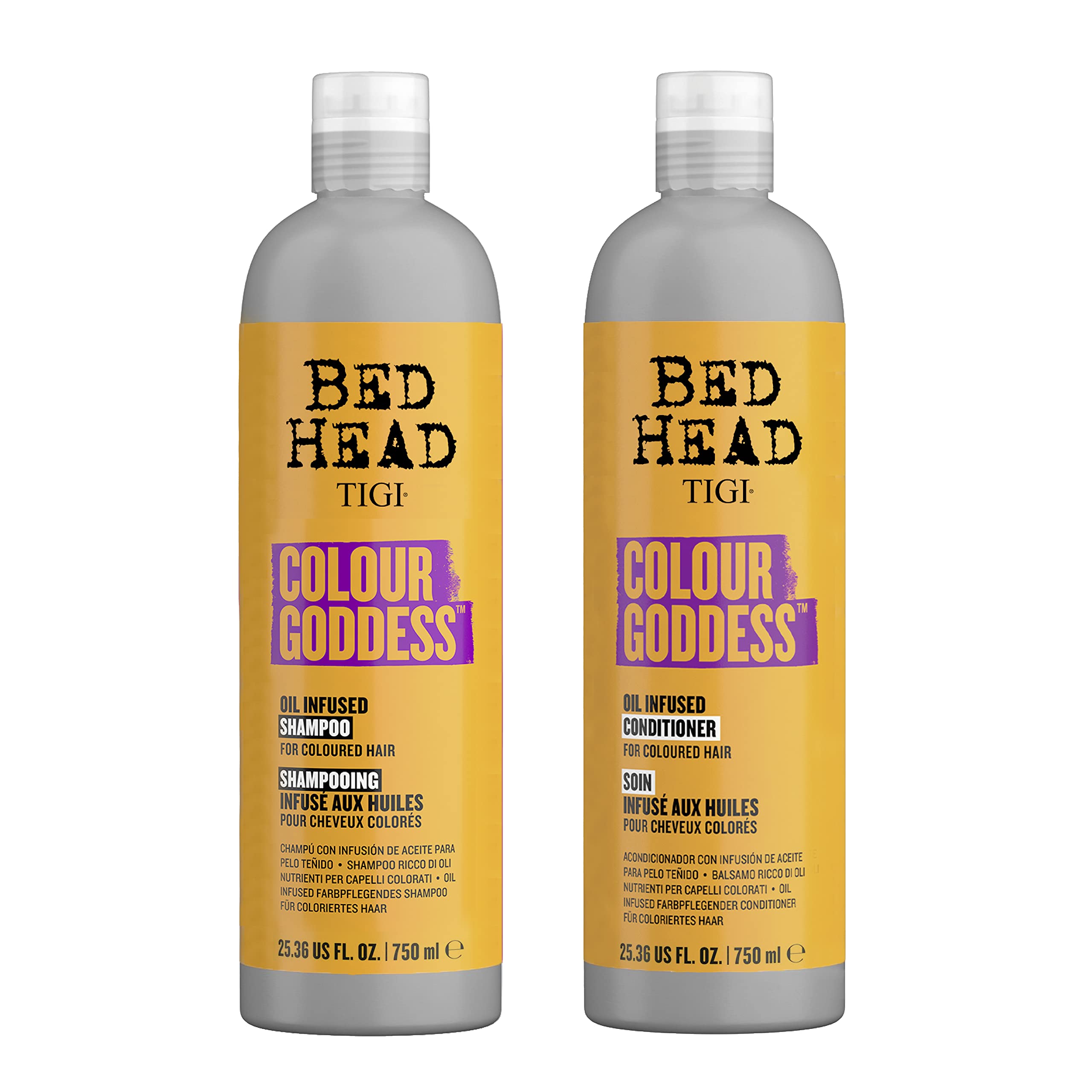 Foto 2 pulgar | Set De Champú Y Acondicionador Tigi Bed Head Colour Goddess 750 Ml - Venta Internacional.