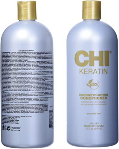 Foto 3 pulgar | Set De Champú Y Acondicionador Chi Moisturizing Keratin - Venta Internacional.
