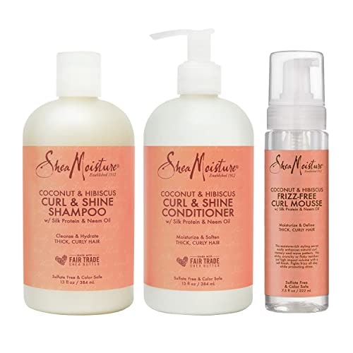 Champú Y Acondicionador Sheamoisture Curl And Shine Para El Cuidado Del Cabello - Venta Internacional. $1,375