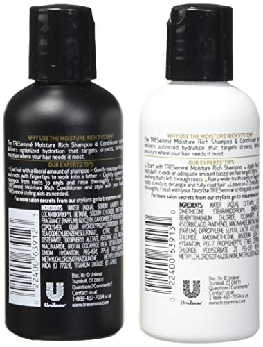Foto 3 pulgar | Champú Y Acondicionador Tresemmé Moisture Rich, 90 Ml, Tamaño De Viaje - Venta Internacional.