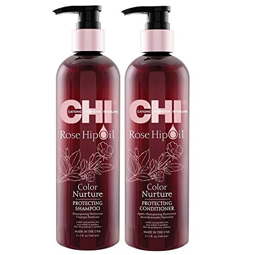 Champú Y Acondicionador Chi Rose Hip Oil Color Nurture 340 Ml - Venta Internacional. $1,184