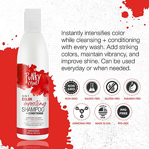 Foto 2 | Champú Color Punky Redilicious 3 en 1 con Manteca de Karité 250 ml - Venta Internacional