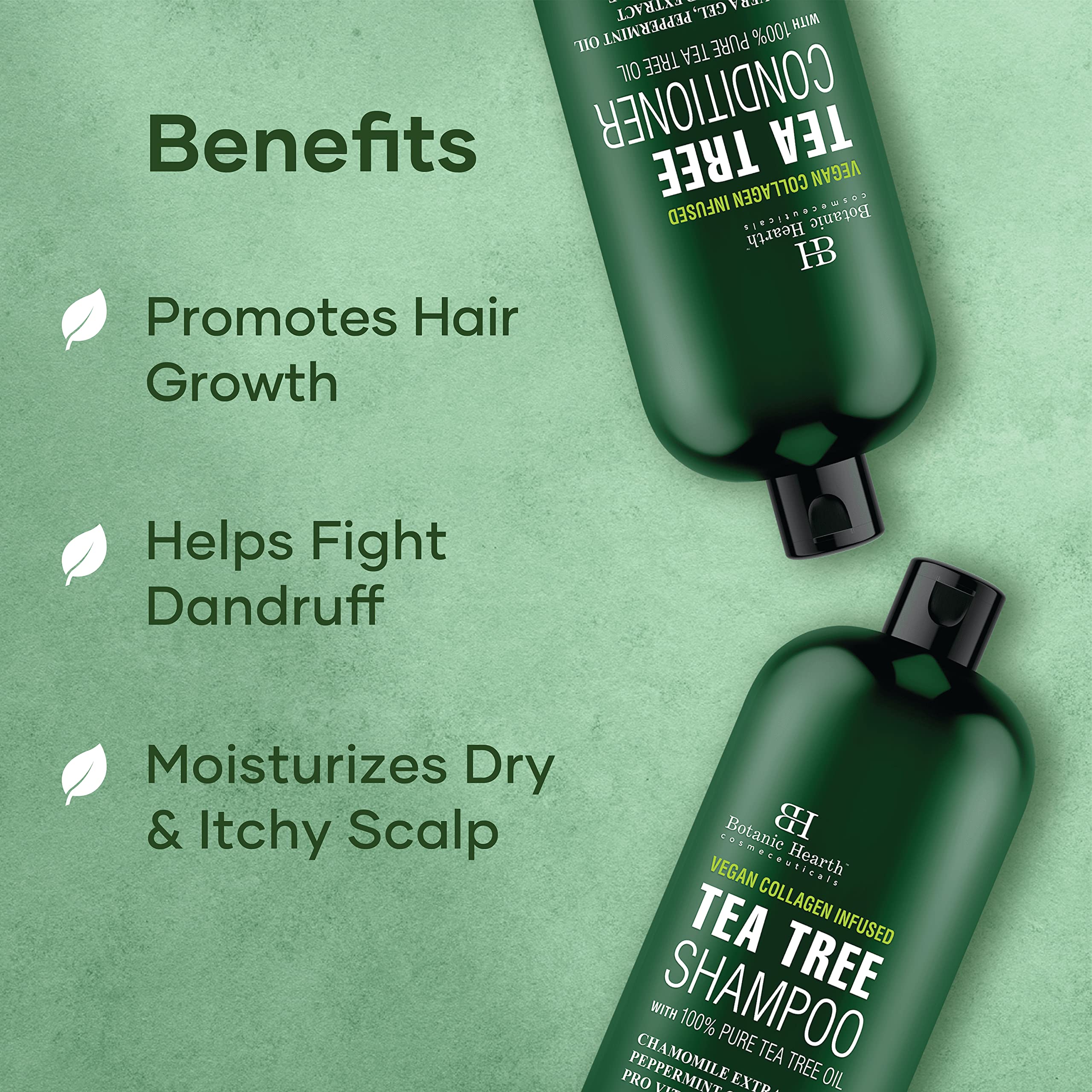 Foto 3 | Set De Champú Y Acondicionador Botanic Hearth Tea Tree - Venta Internacional.