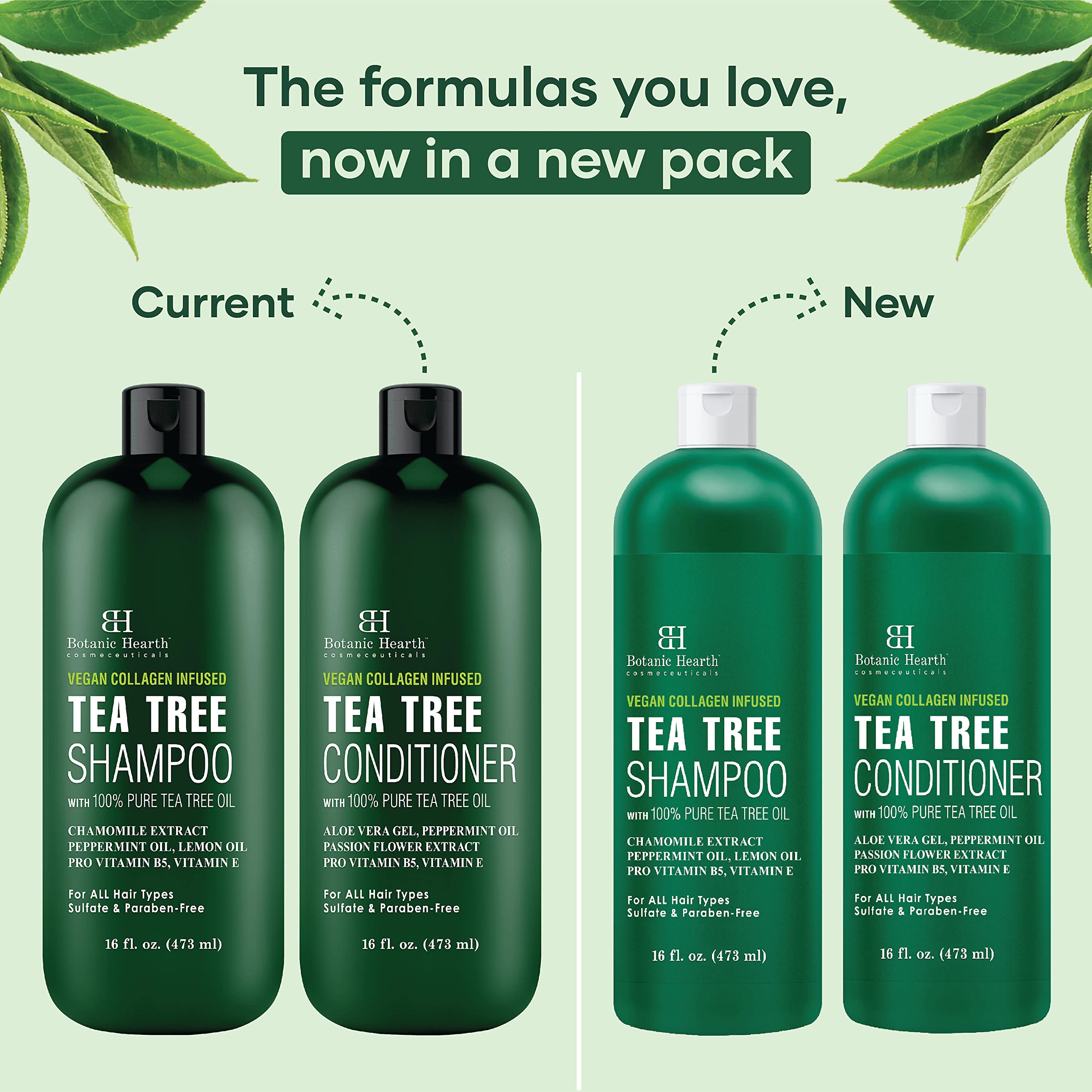 Foto 7 | Set De Champú Y Acondicionador Botanic Hearth Tea Tree - Venta Internacional.