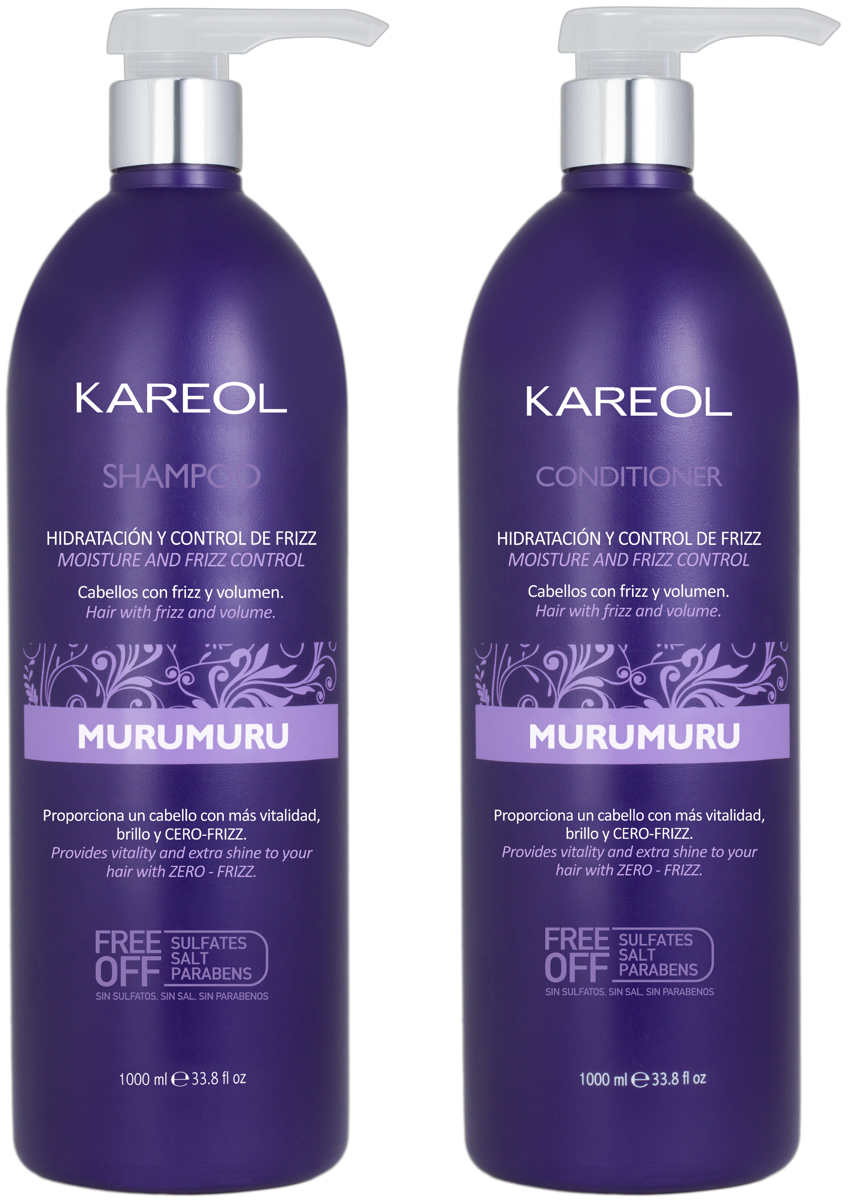 Foto 2 pulgar | Kit Cuidado De Cabello Kareol Murumuru Anti Frizz Sh Y Ac 1 Litro