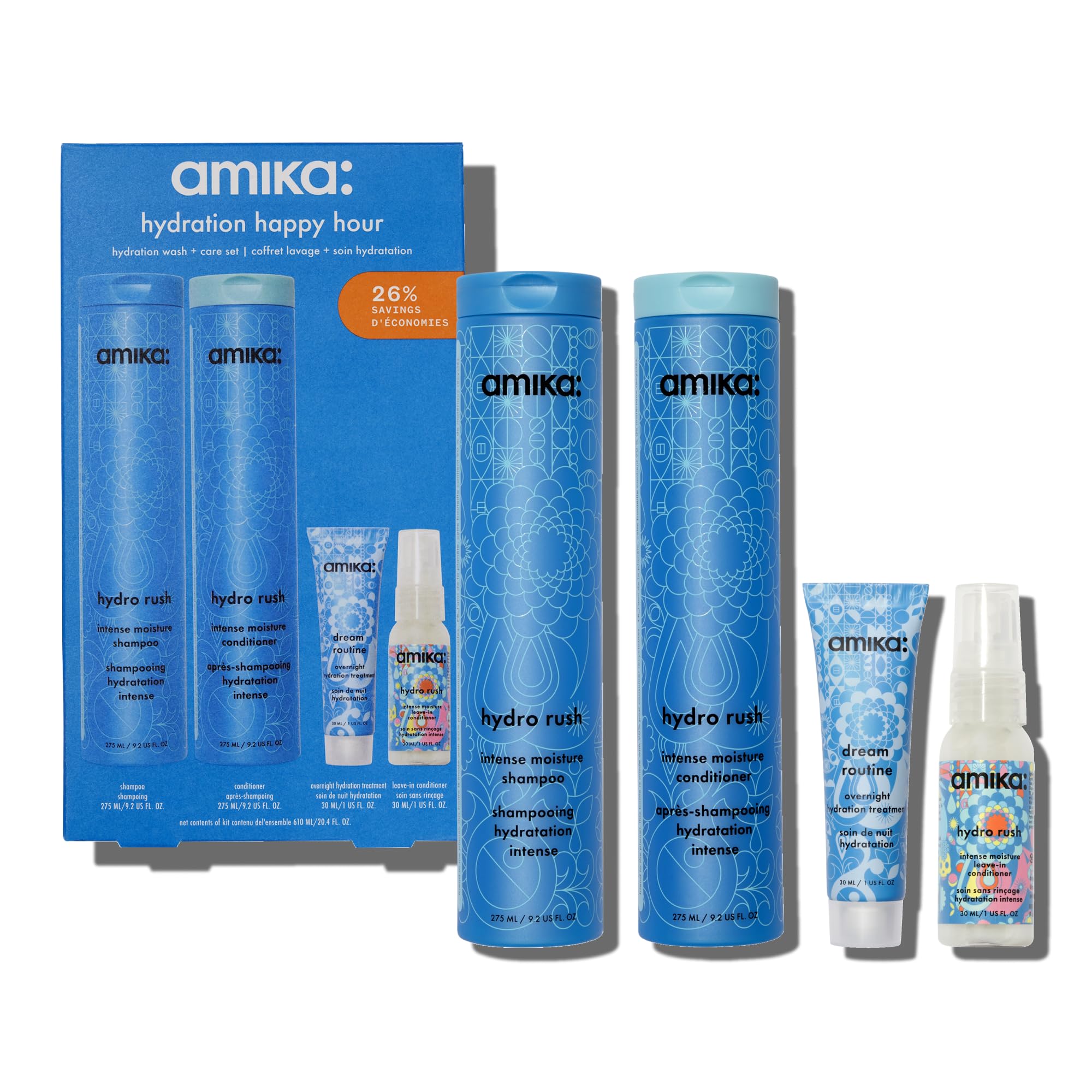 Foto 2 pulgar | Set para el Cuidado del Cabello Amika Hydration Happy Hour - Venta Internacional