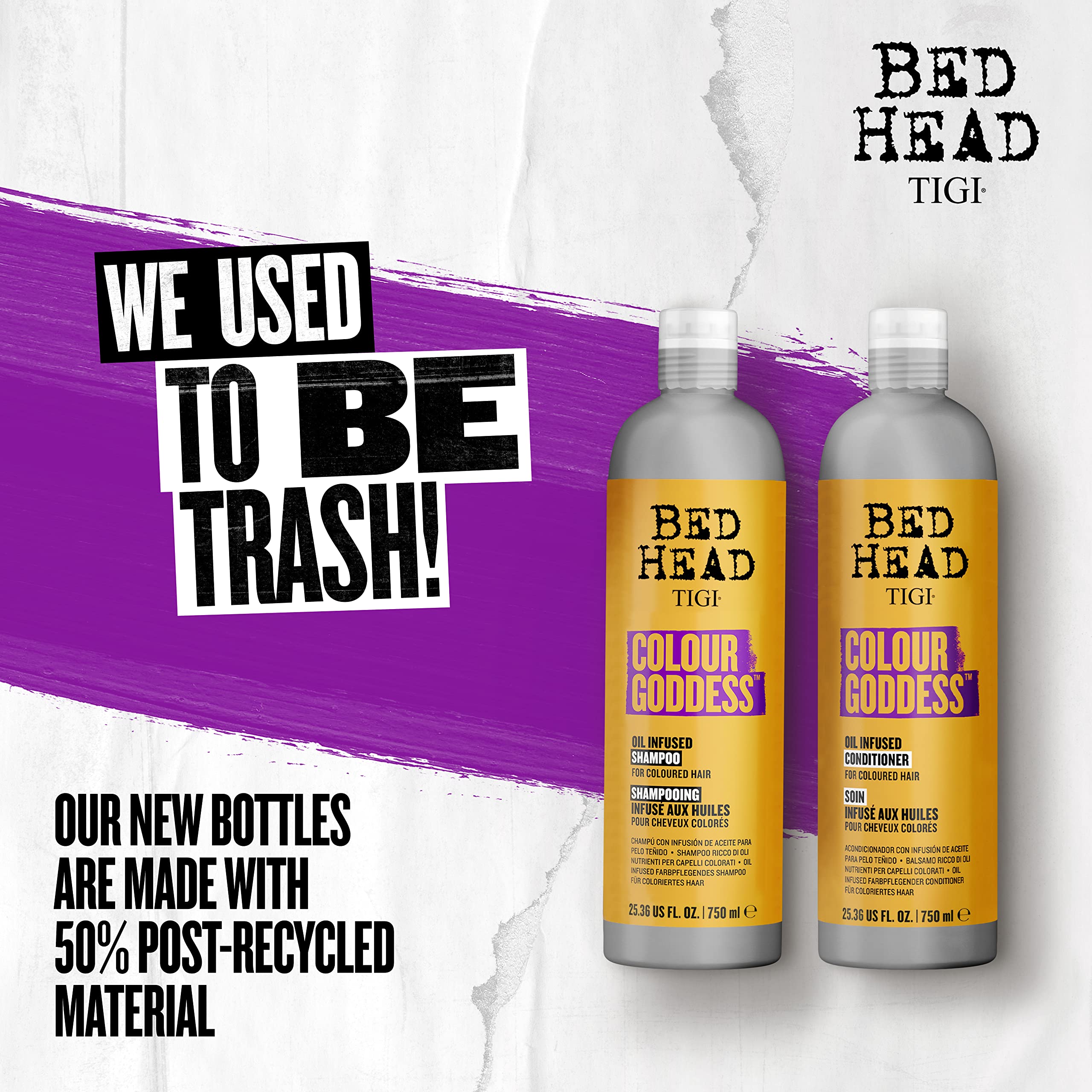 Foto 5 pulgar | Shampoo y Acondicionador Tigi Bed Head Colour Goddess 750 Ml - Venta Internacional