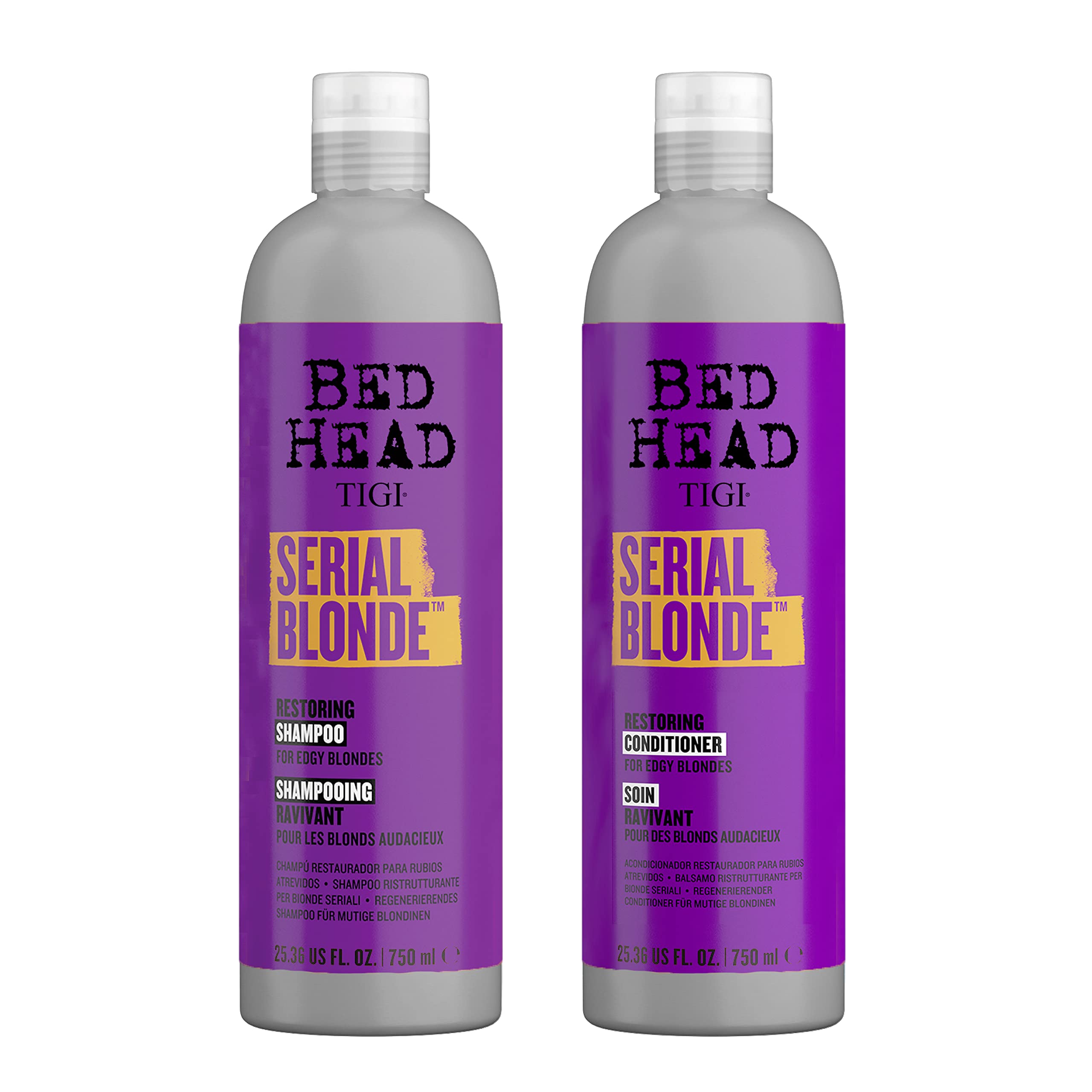 Foto 2 pulgar | Shampoo y Acondicionador Tigi Bed Head Serial Blonde 750 Ml - Venta Internacional