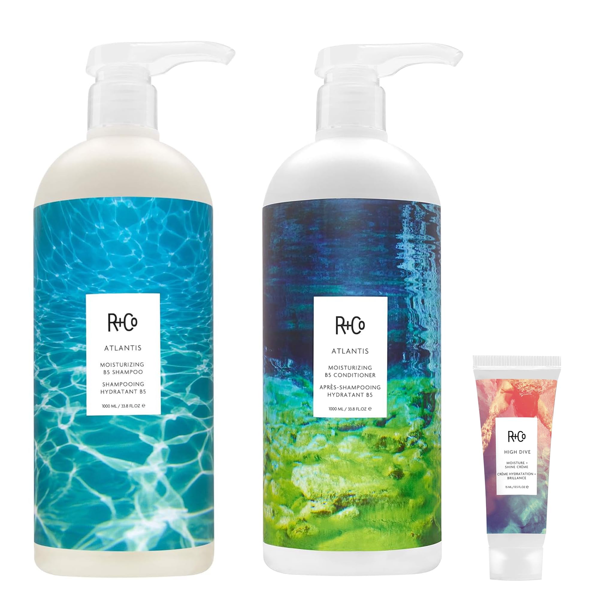 Set De Champú Y Acondicionador R+co Atlantis Hidratante 1l - Venta Internacional.