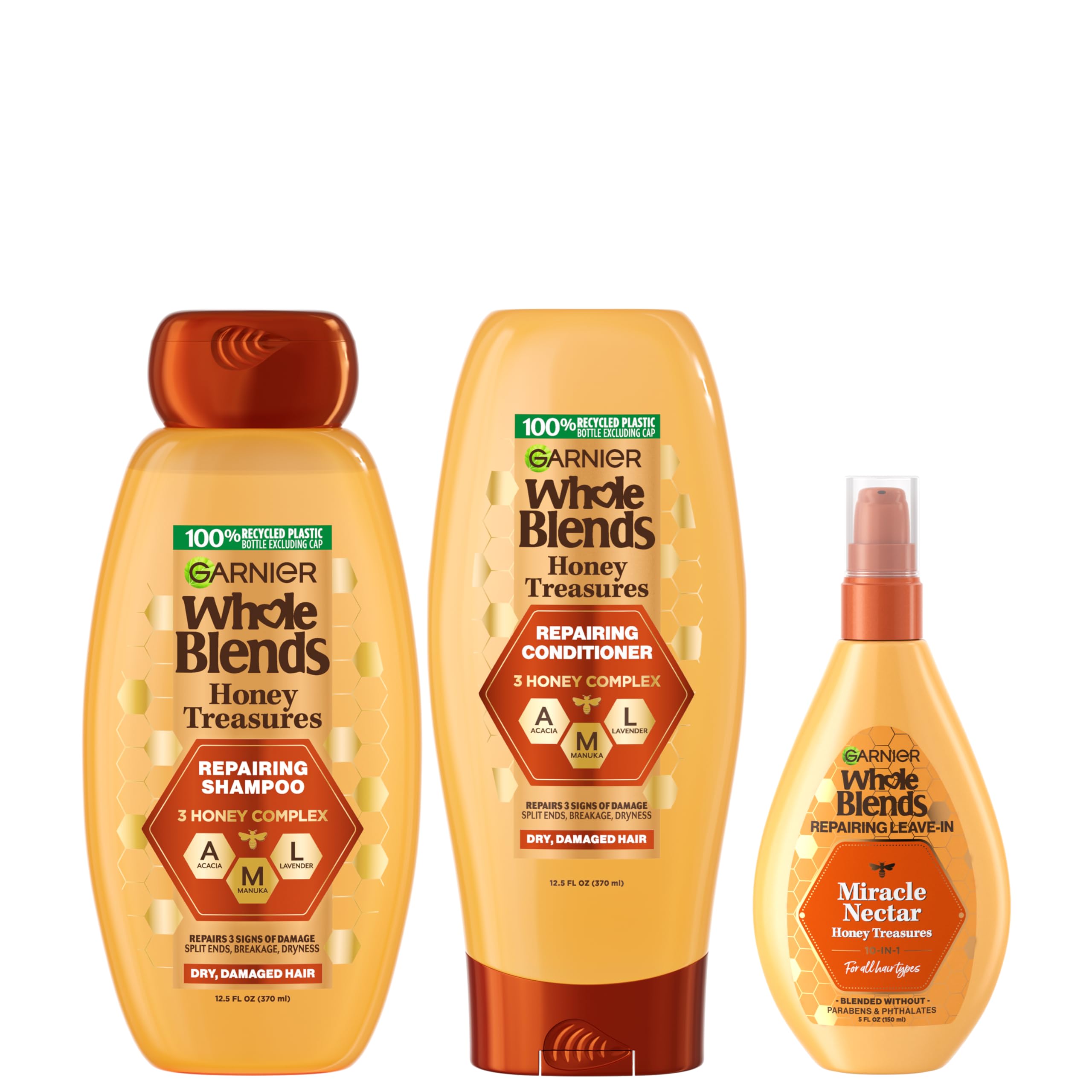 Foto 2 pulgar | Set Para El Cuidado Del Cabello Garnier Whole Blends Honey Treasures Repair - Venta Internacional.